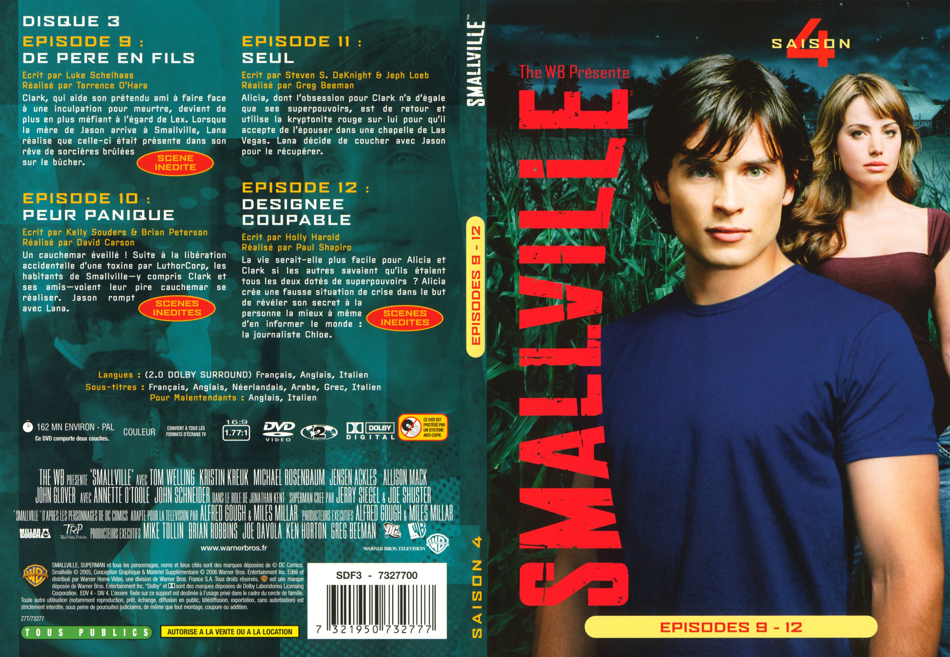 Jaquette DVD Smallville saison 4 DVD 3