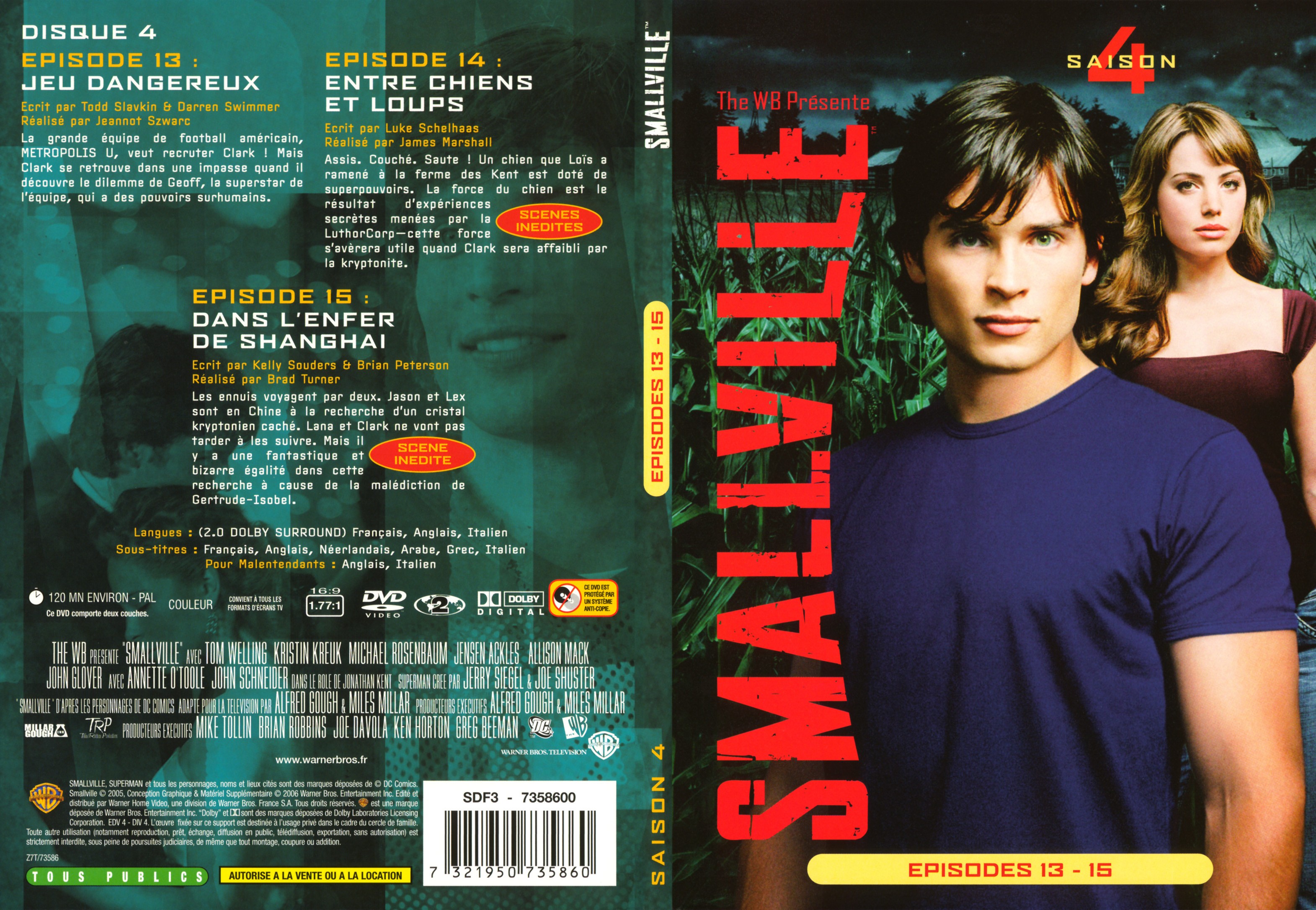 Jaquette DVD Smallville saison 4 DVD 4