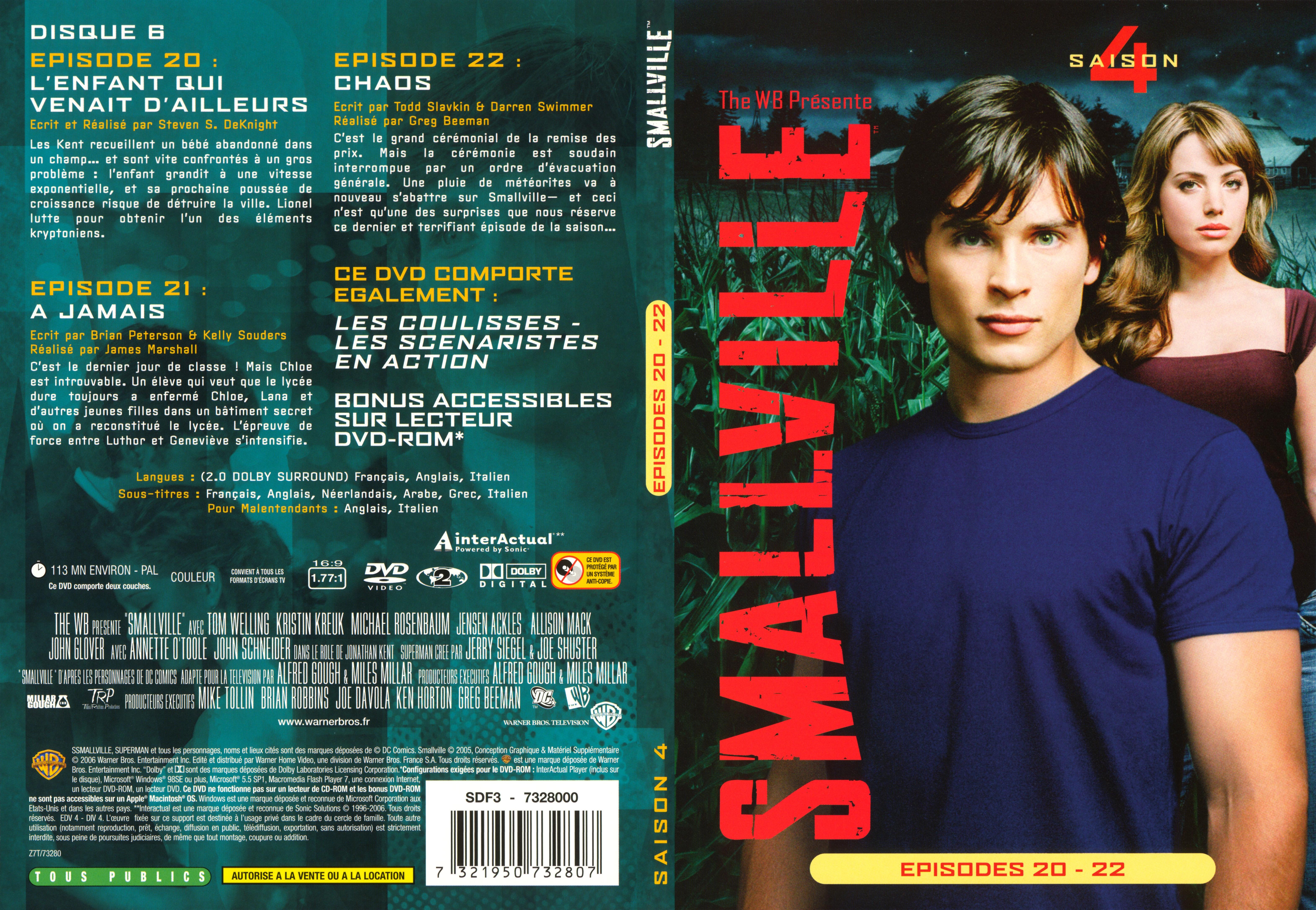 Jaquette DVD Smallville saison 4 DVD 6