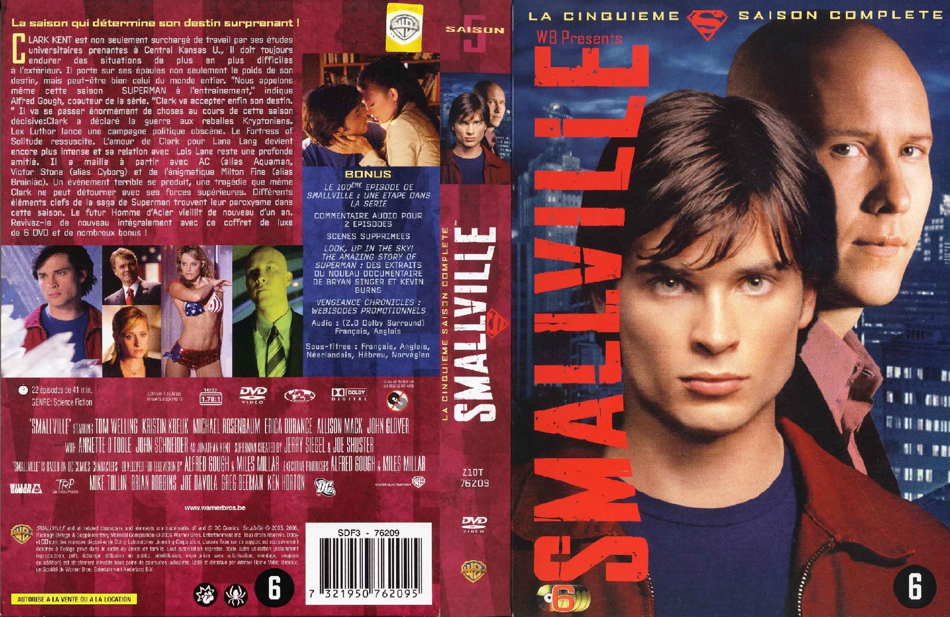 Jaquette DVD Smallville saison 5 COFFRET