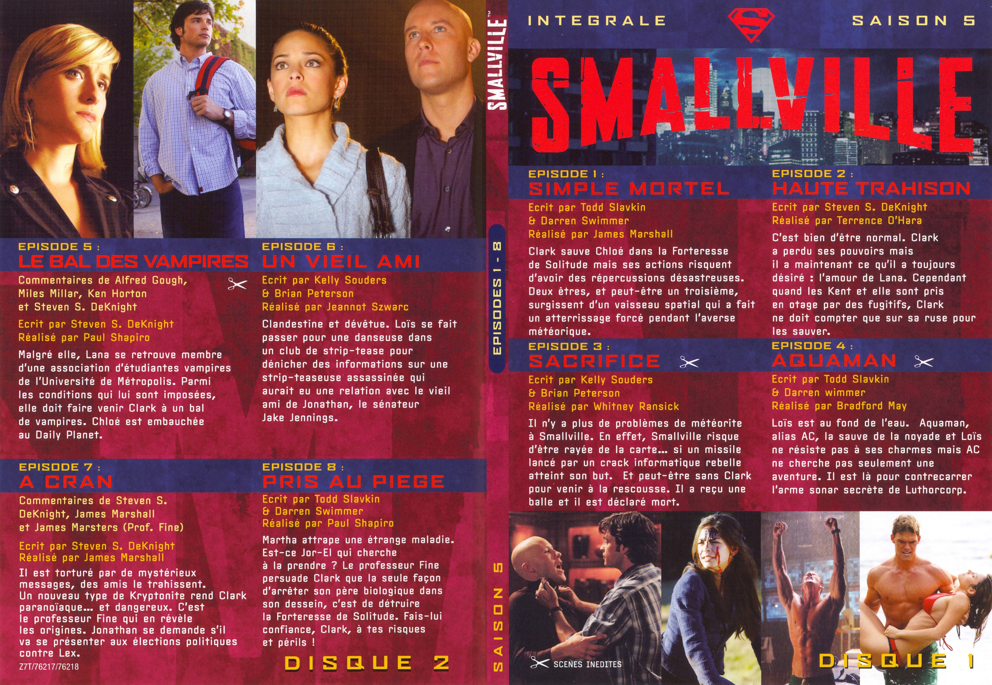 Jaquette DVD Smallville saison 5 DVD 1