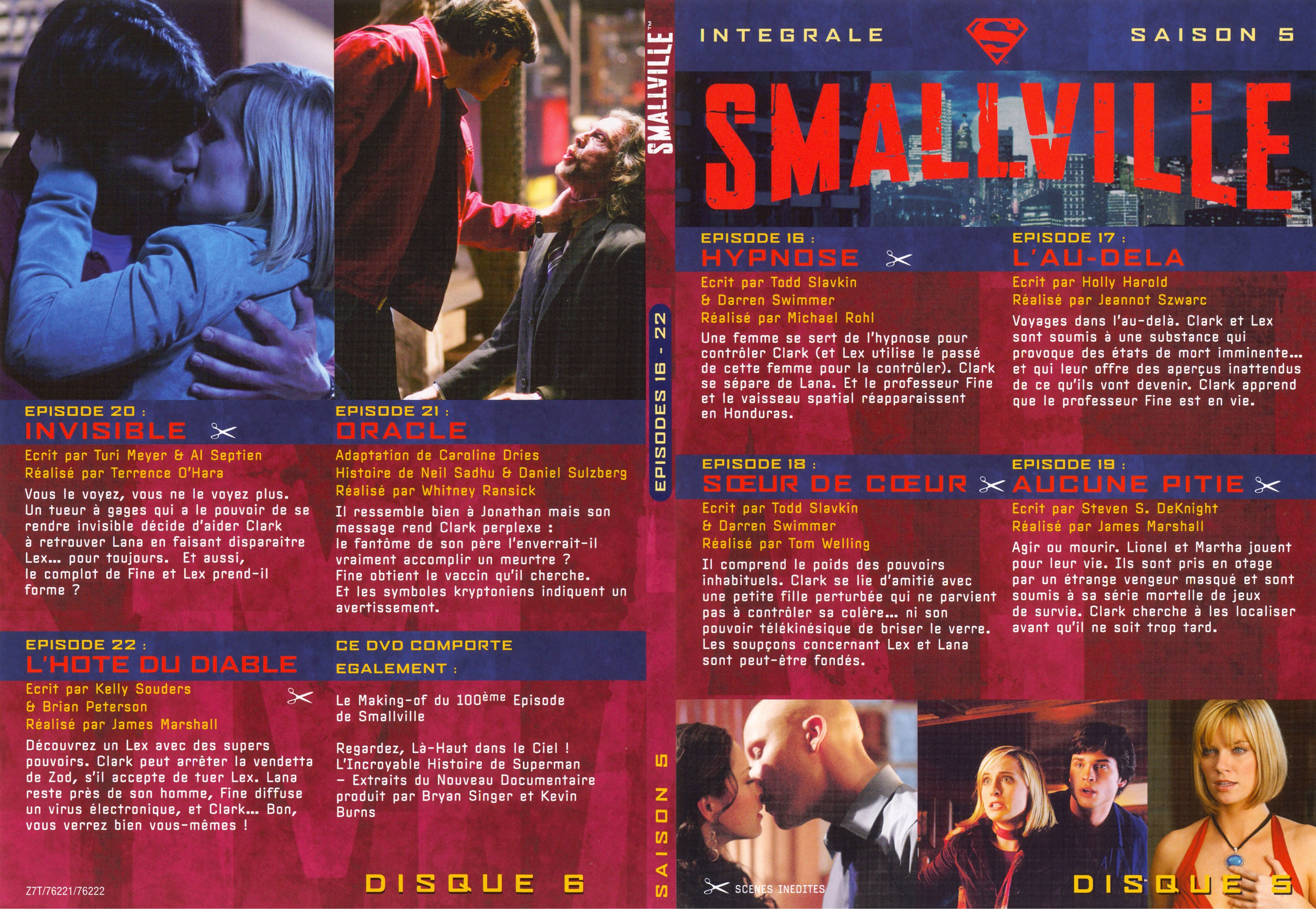 Jaquette DVD Smallville saison 5 DVD 3