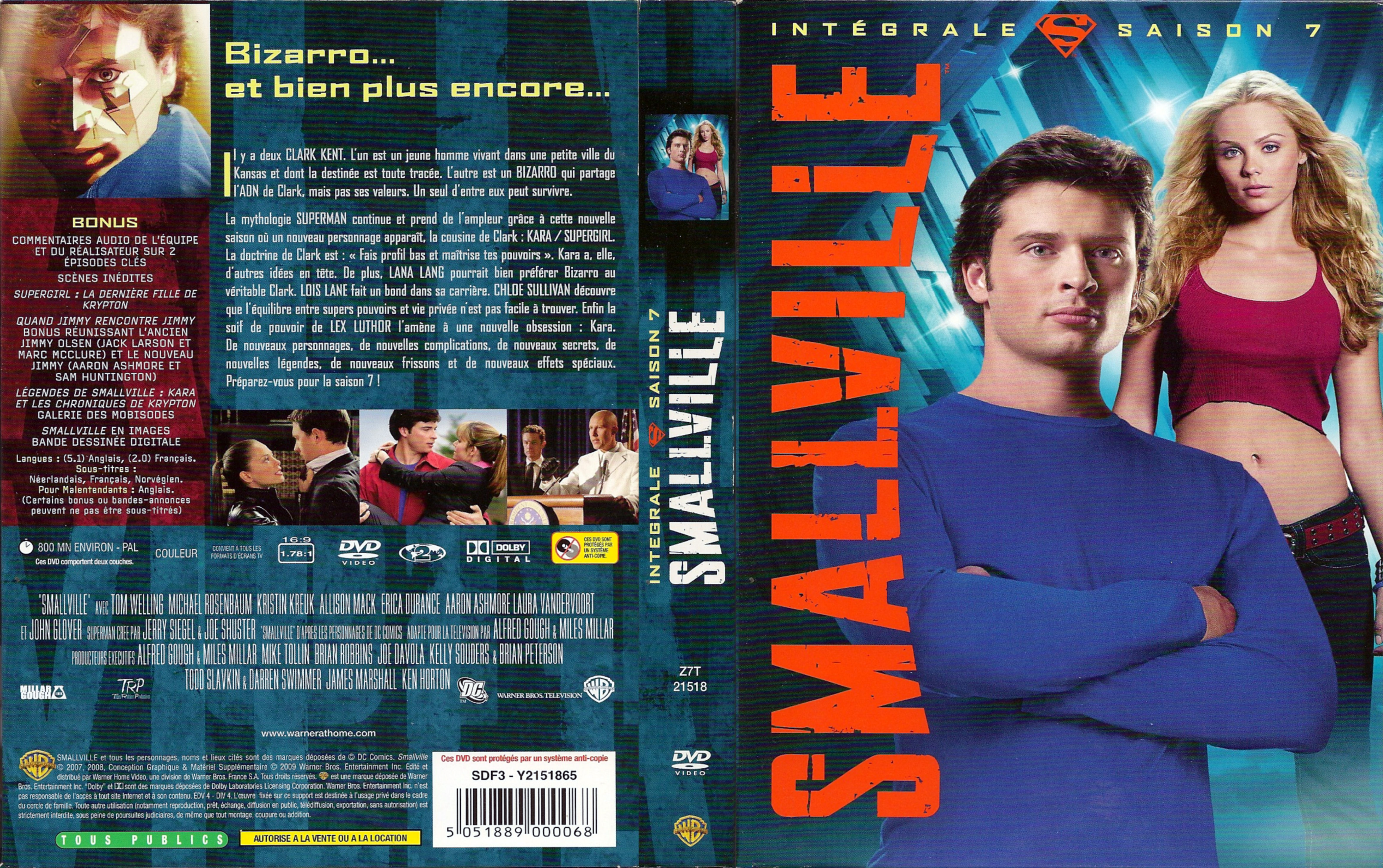 Jaquette DVD Smallville saison 7 COFFRET