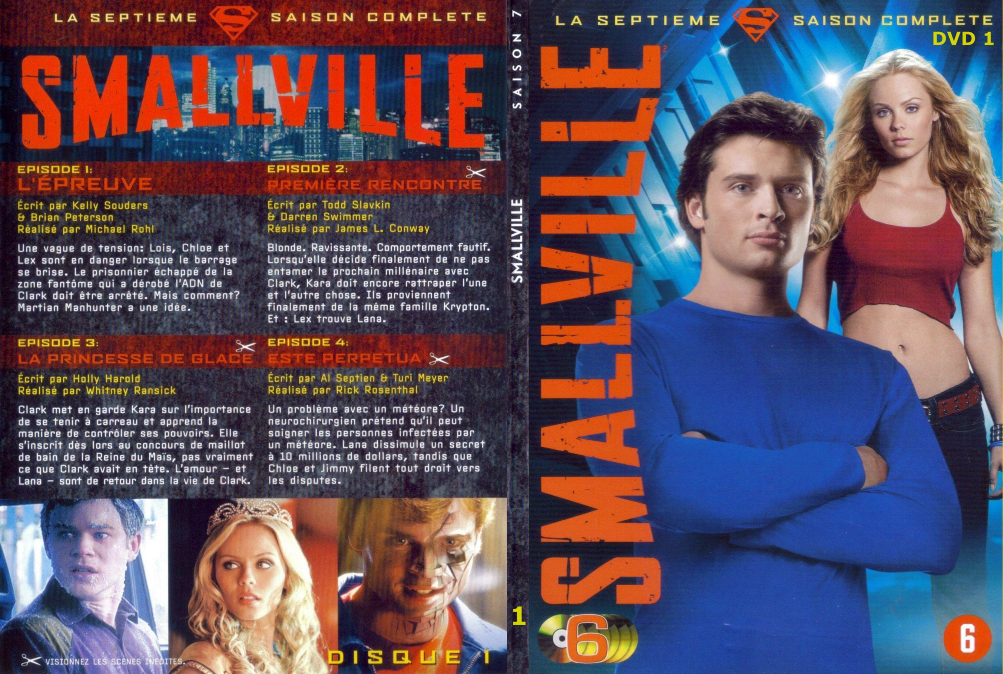 Jaquette DVD Smallville saison 7 DVD 1