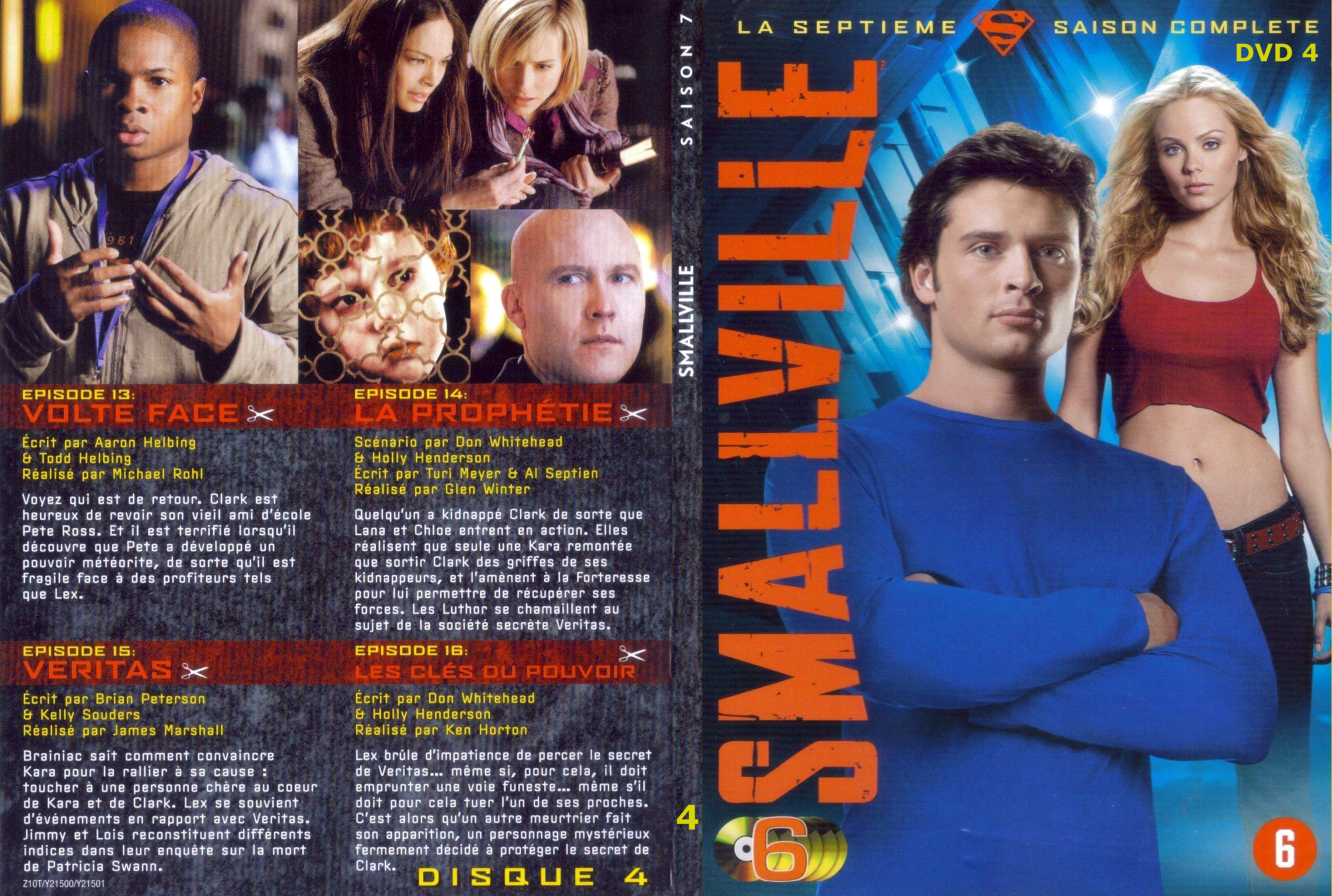 Jaquette DVD Smallville saison 7 DVD 4