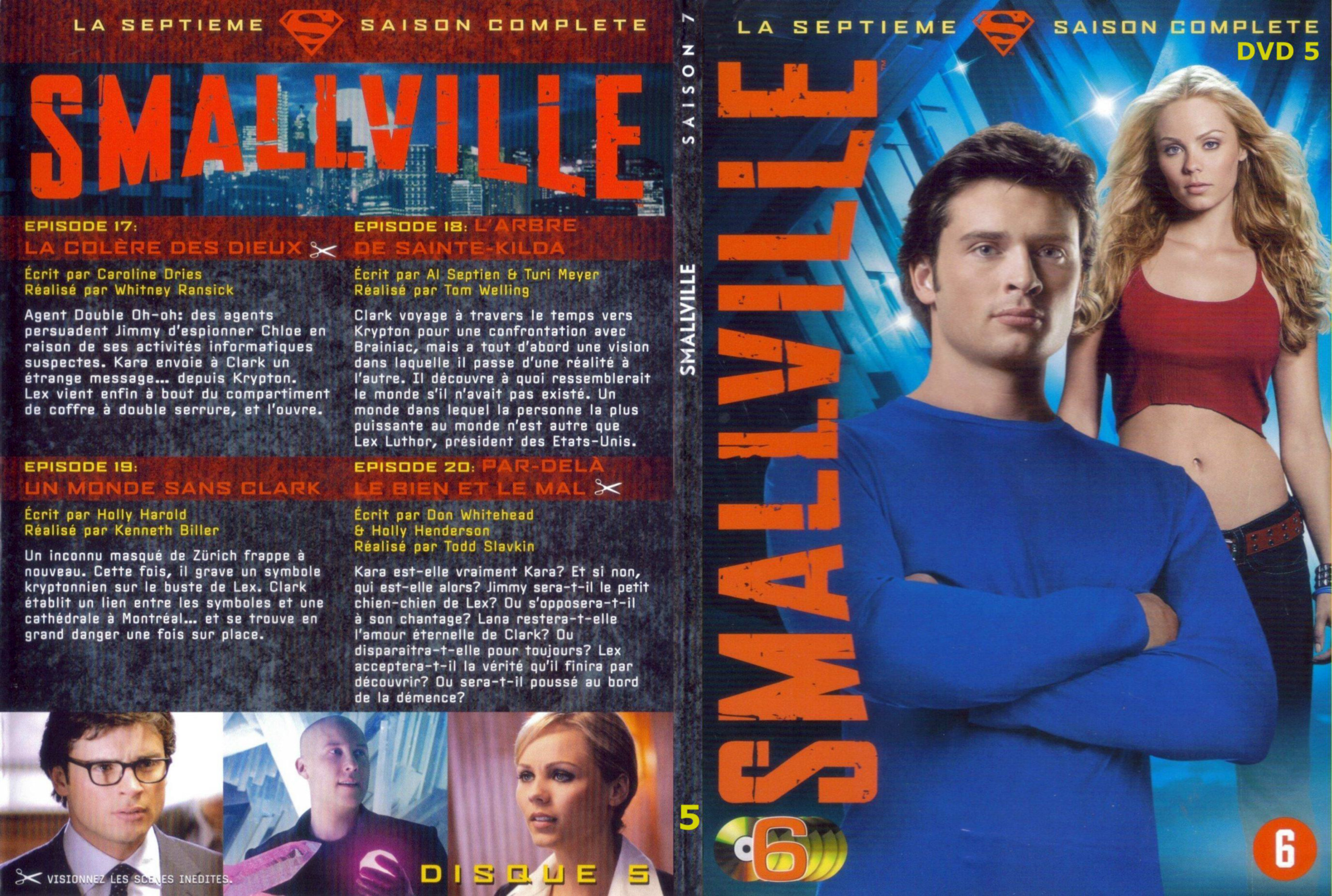 Jaquette DVD Smallville saison 7 DVD 5