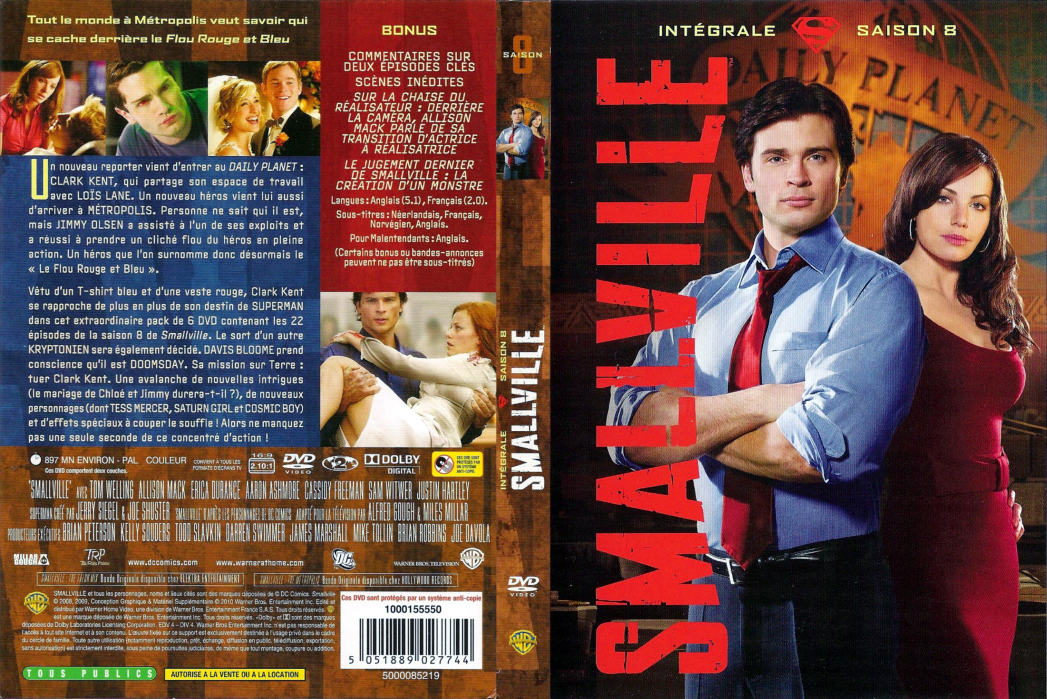 Jaquette DVD Smallville saison 8 COFFRET