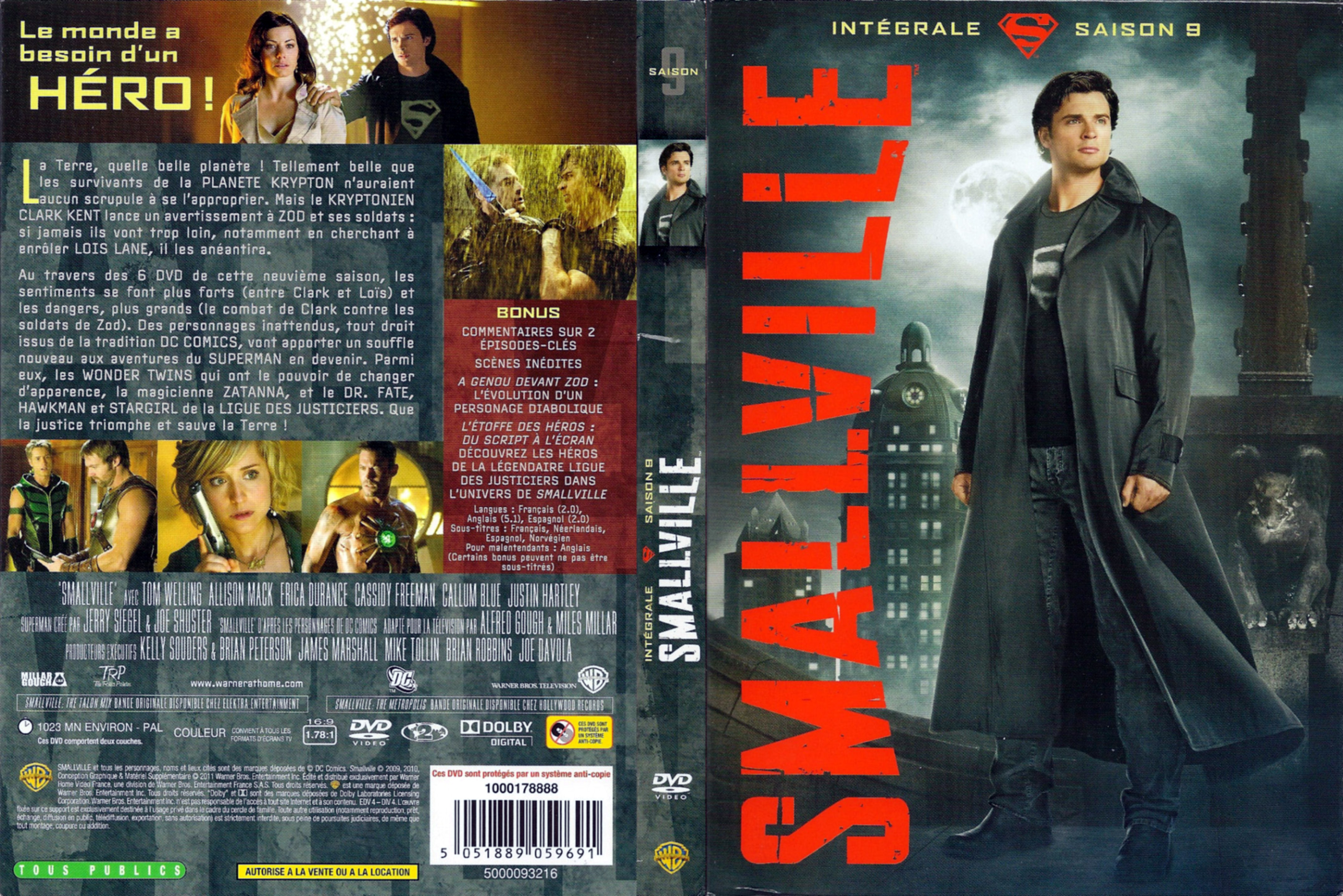 Jaquette DVD Smallville saison 9 COFFRET