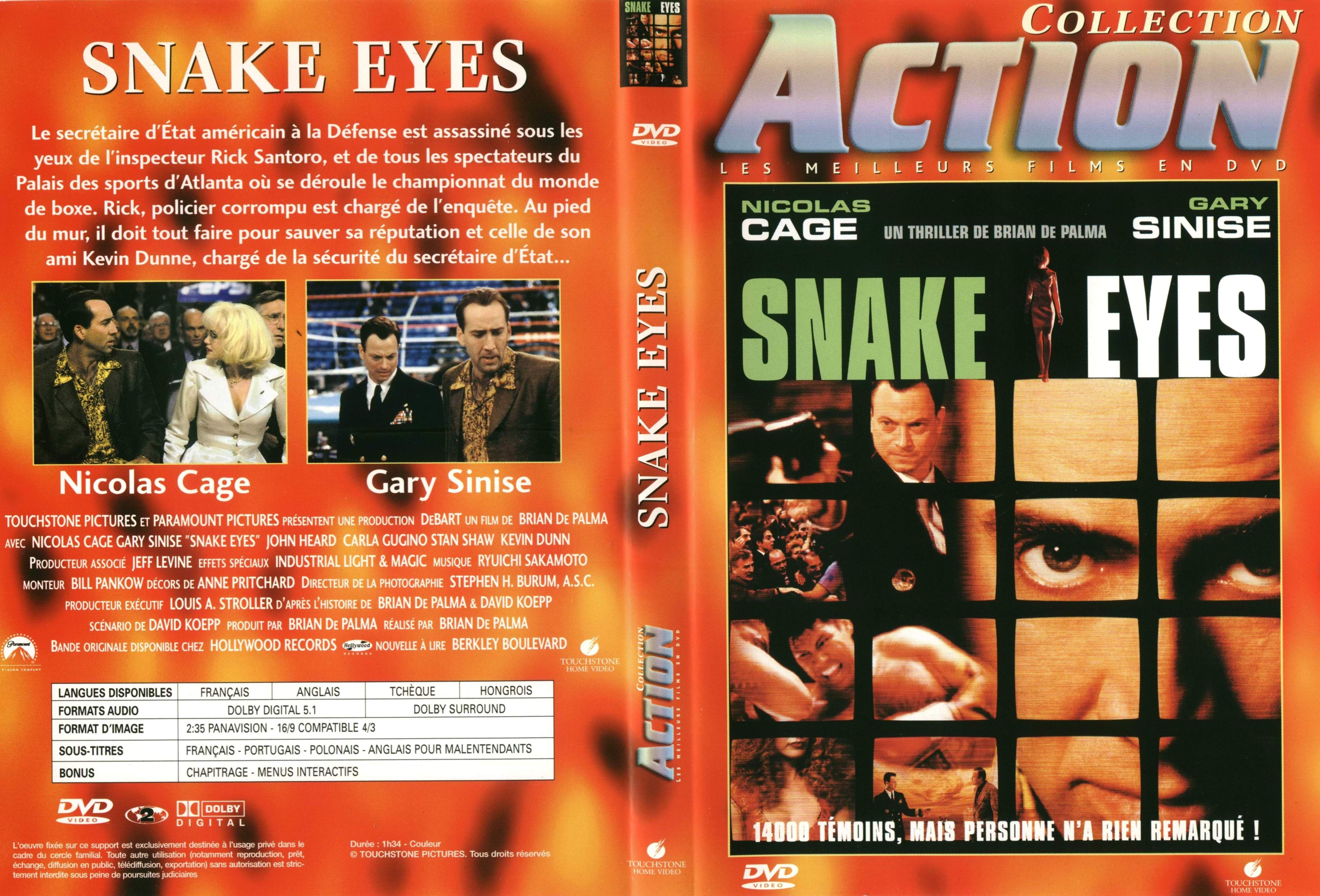Jaquette DVD Snake eyes v2
