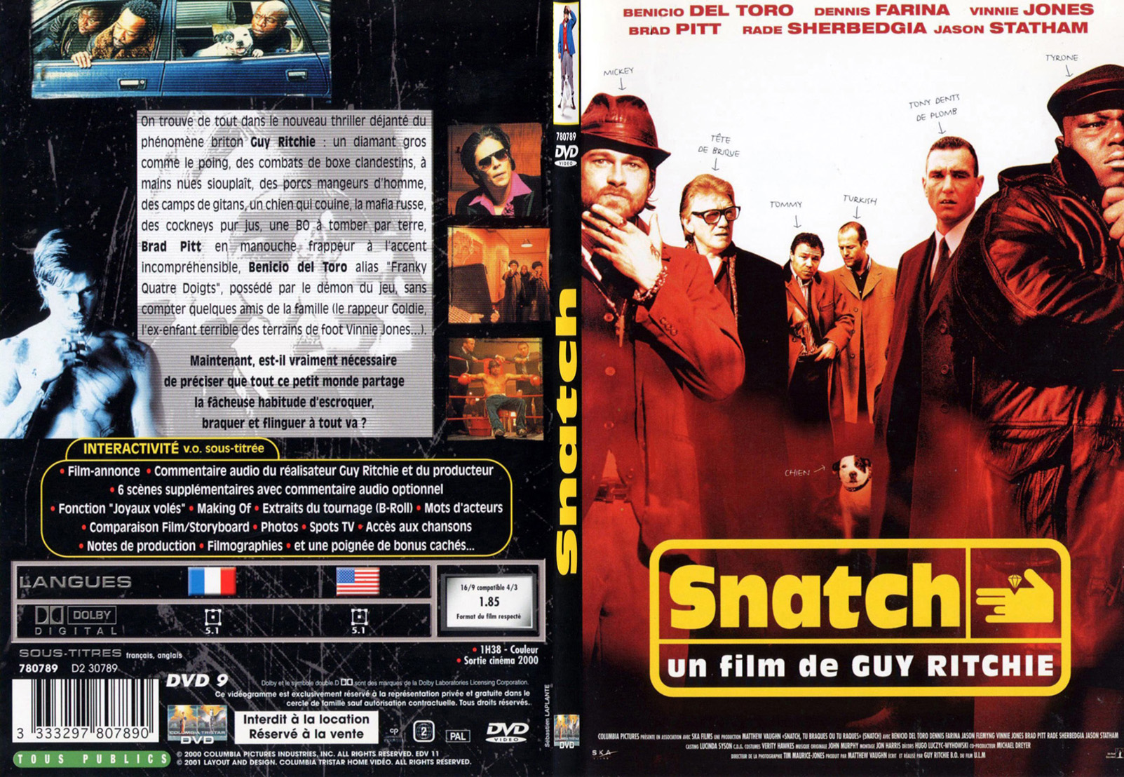 Jaquette DVD Snatch - SLIM