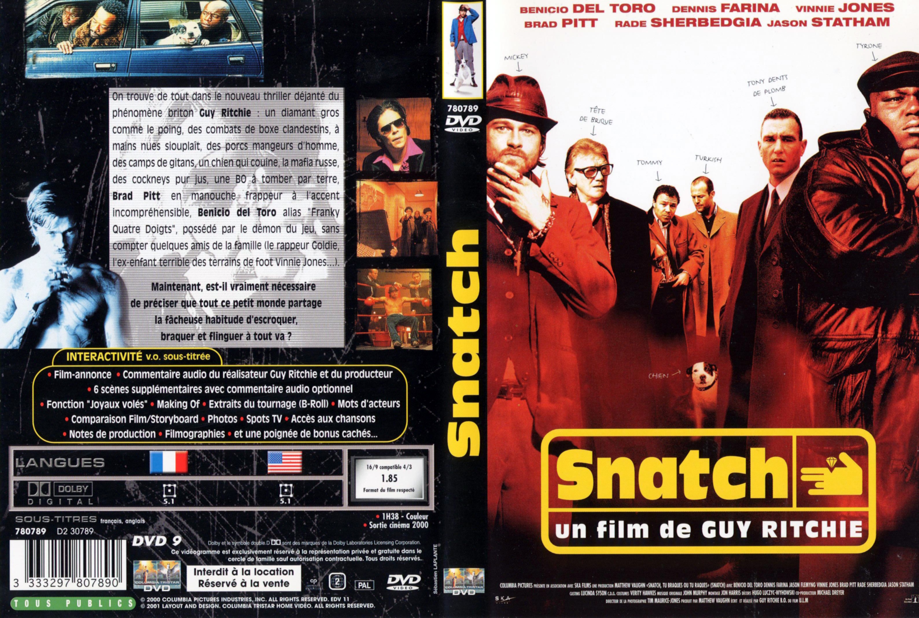 Jaquette DVD Snatch v2