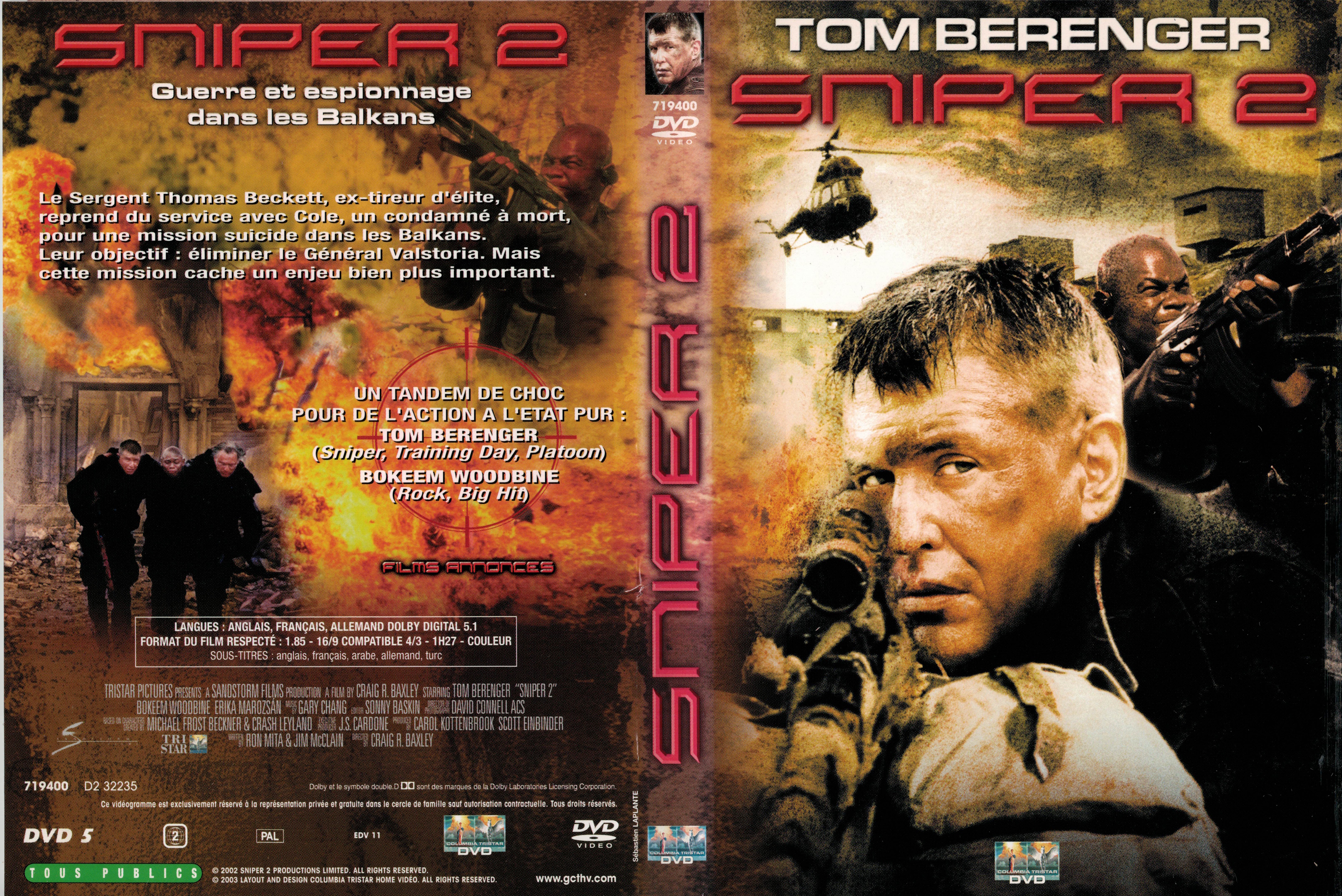 Jaquette DVD Sniper 2 v3