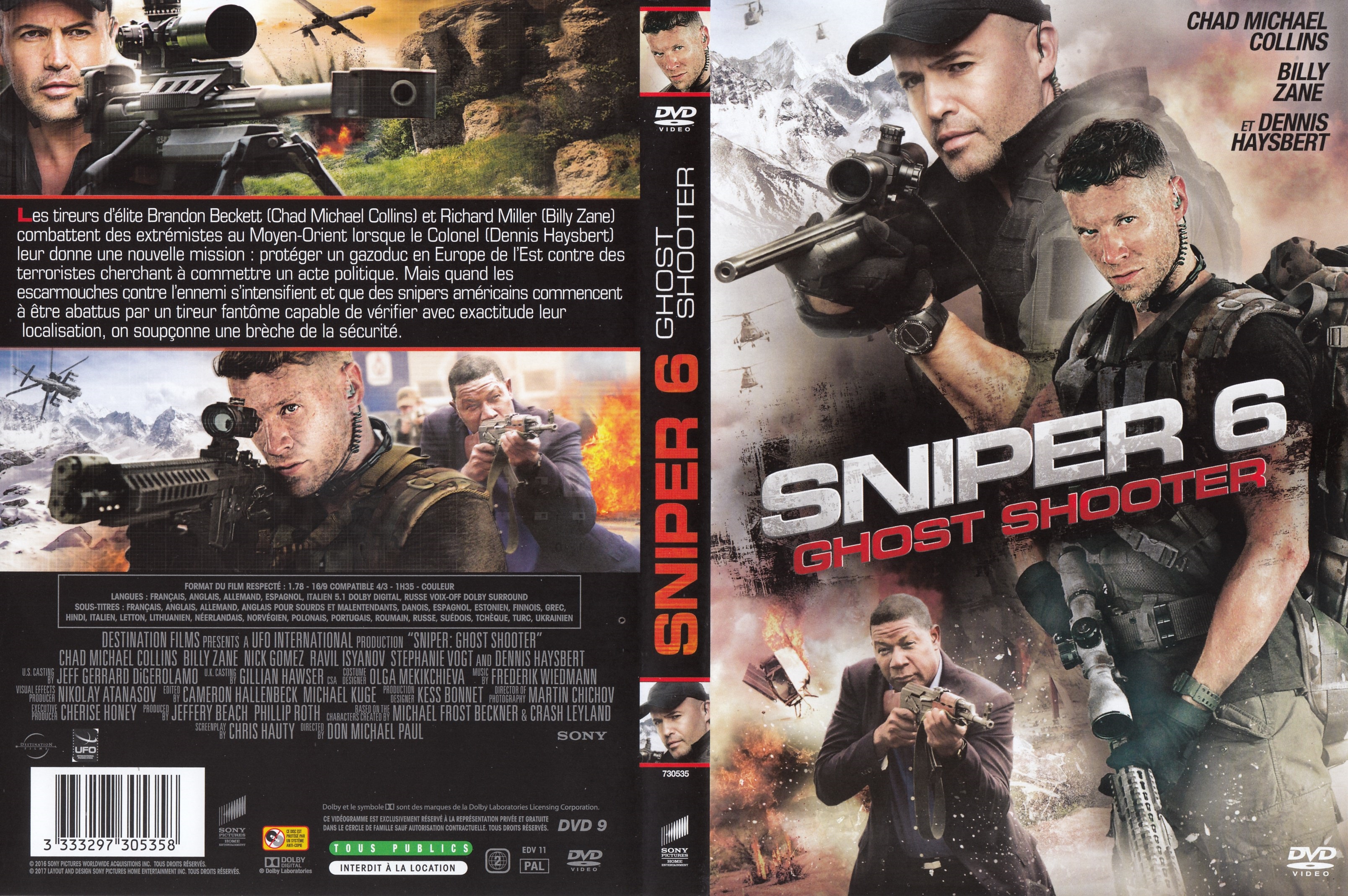 Jaquette DVD Sniper 6 Ghost shooter