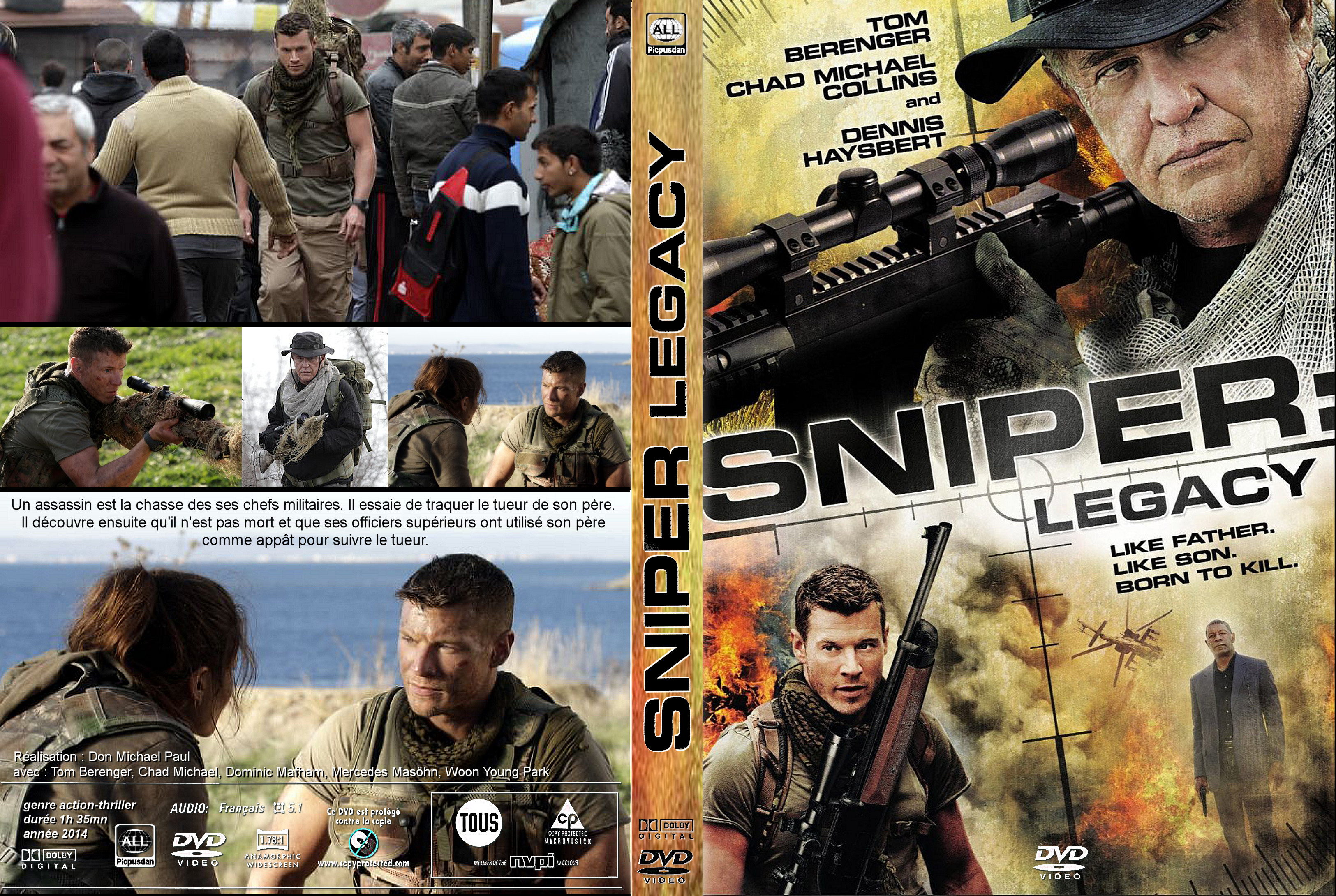 Jaquette DVD Sniper legacy custom