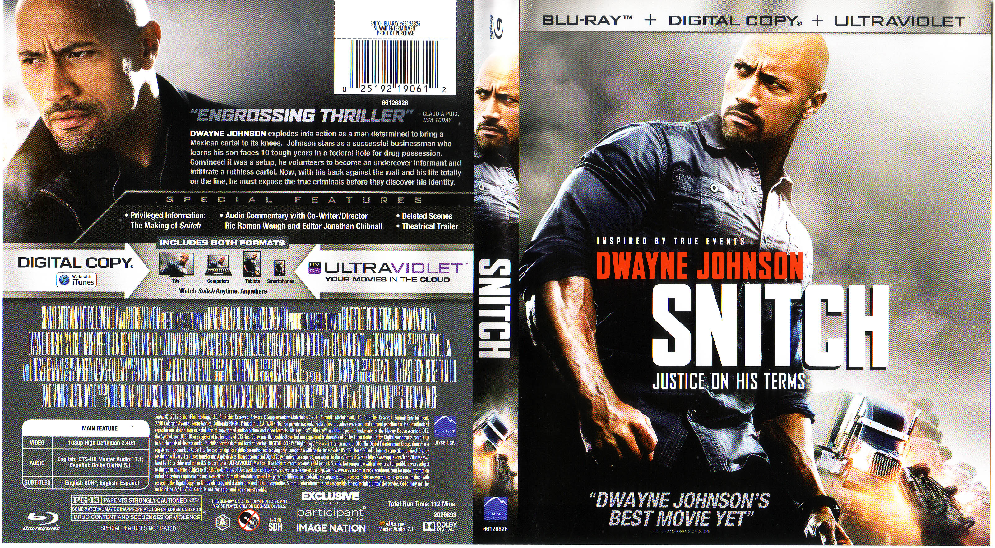 Jaquette DVD Snitch - Infiltr Zone 1 (BLU-RAY)