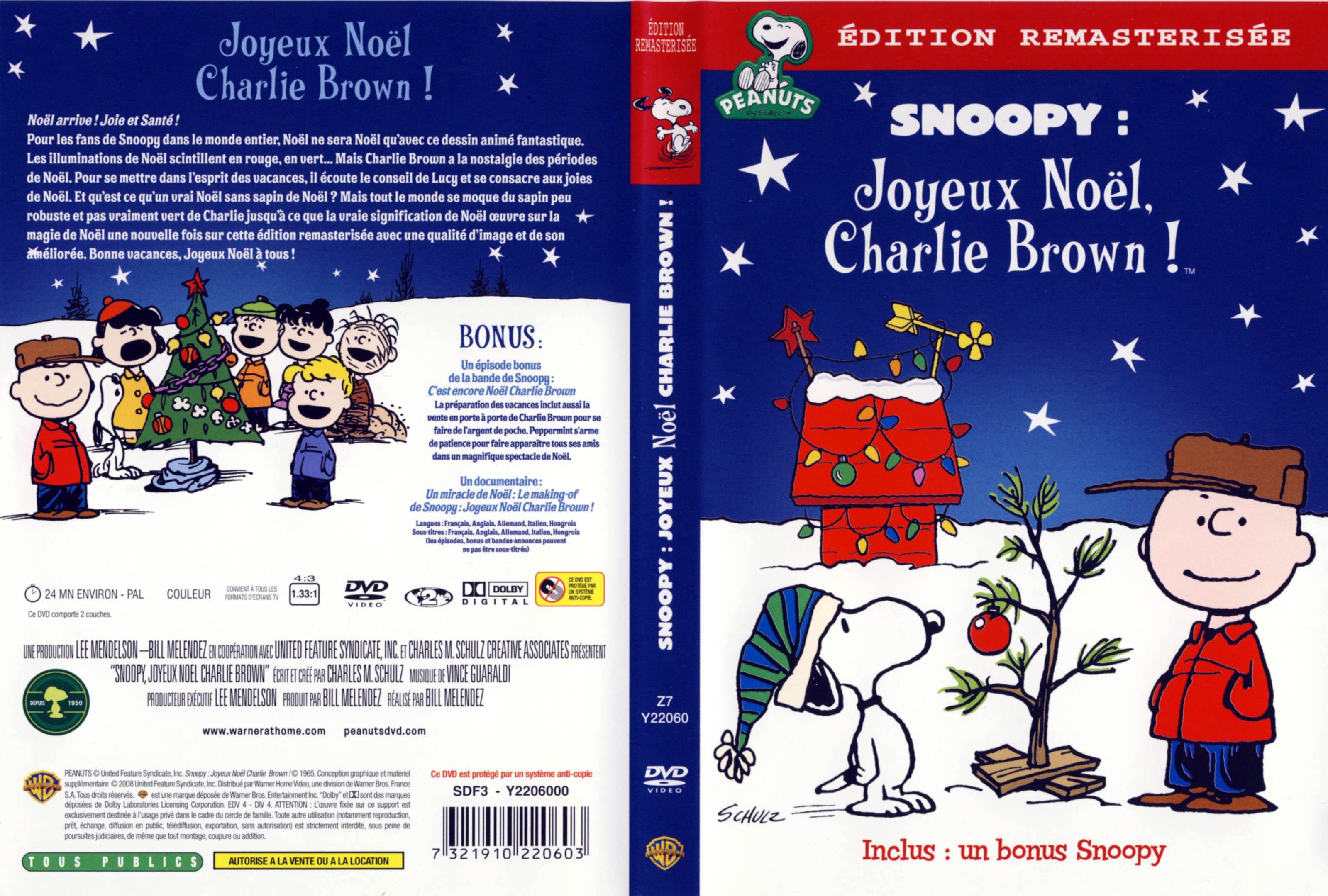 Jaquette DVD Snoopy - Joyeux noel Charlie Brown