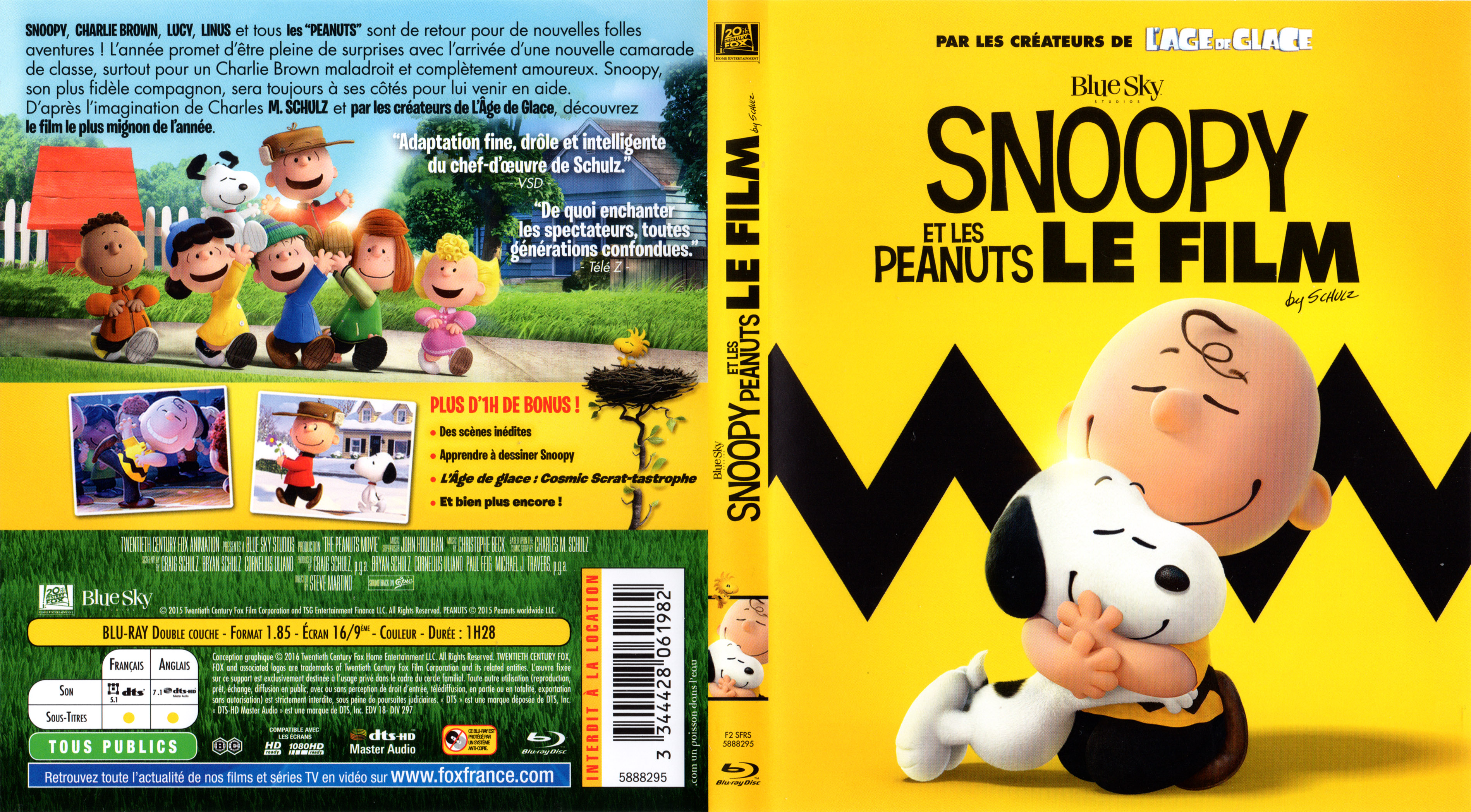 Jaquette DVD Snoopy et les Peanuts (BLU-RAY)