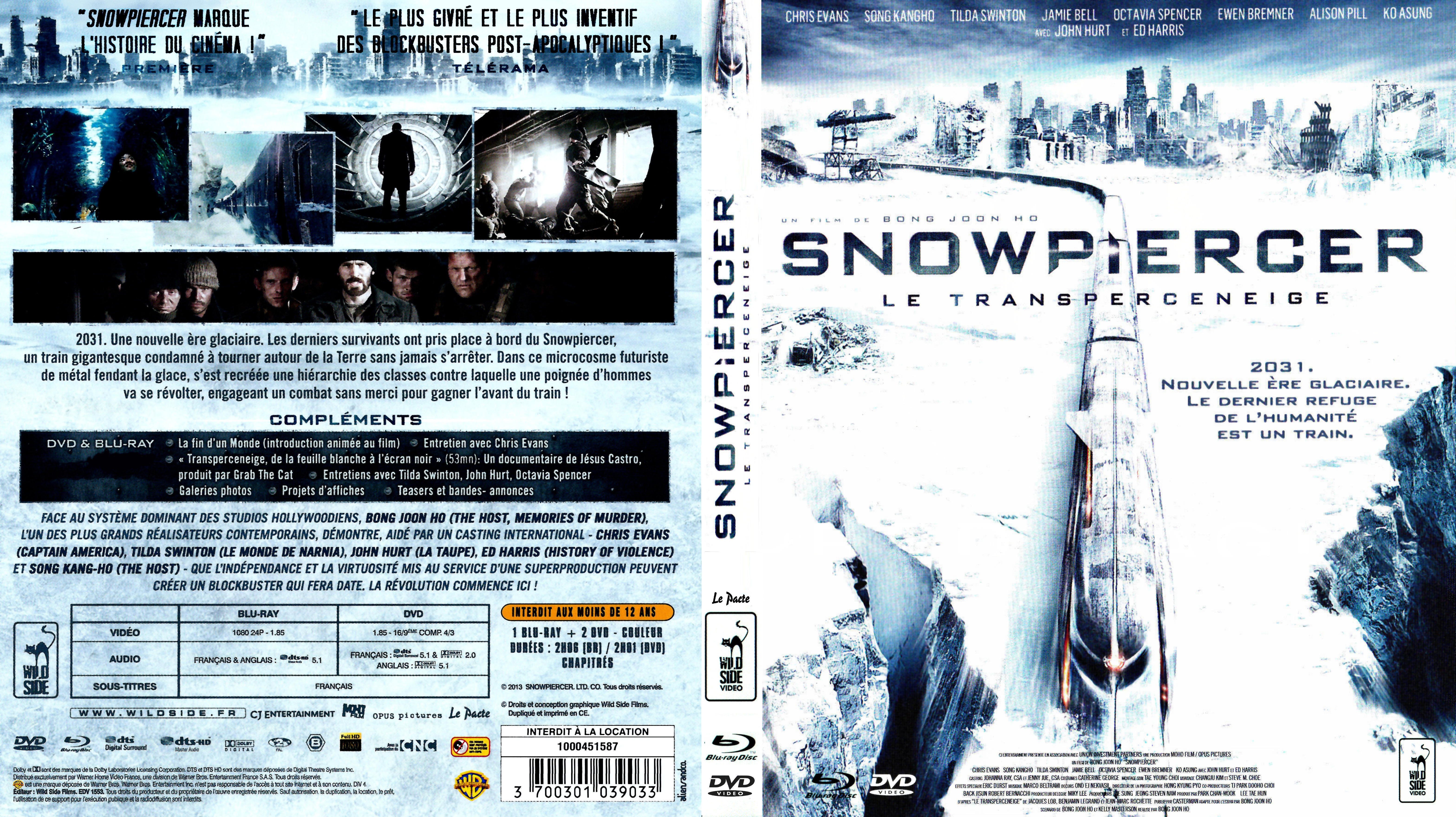 Jaquette DVD Snowpierce, Le Transperceneige (BLU-RAY) v3