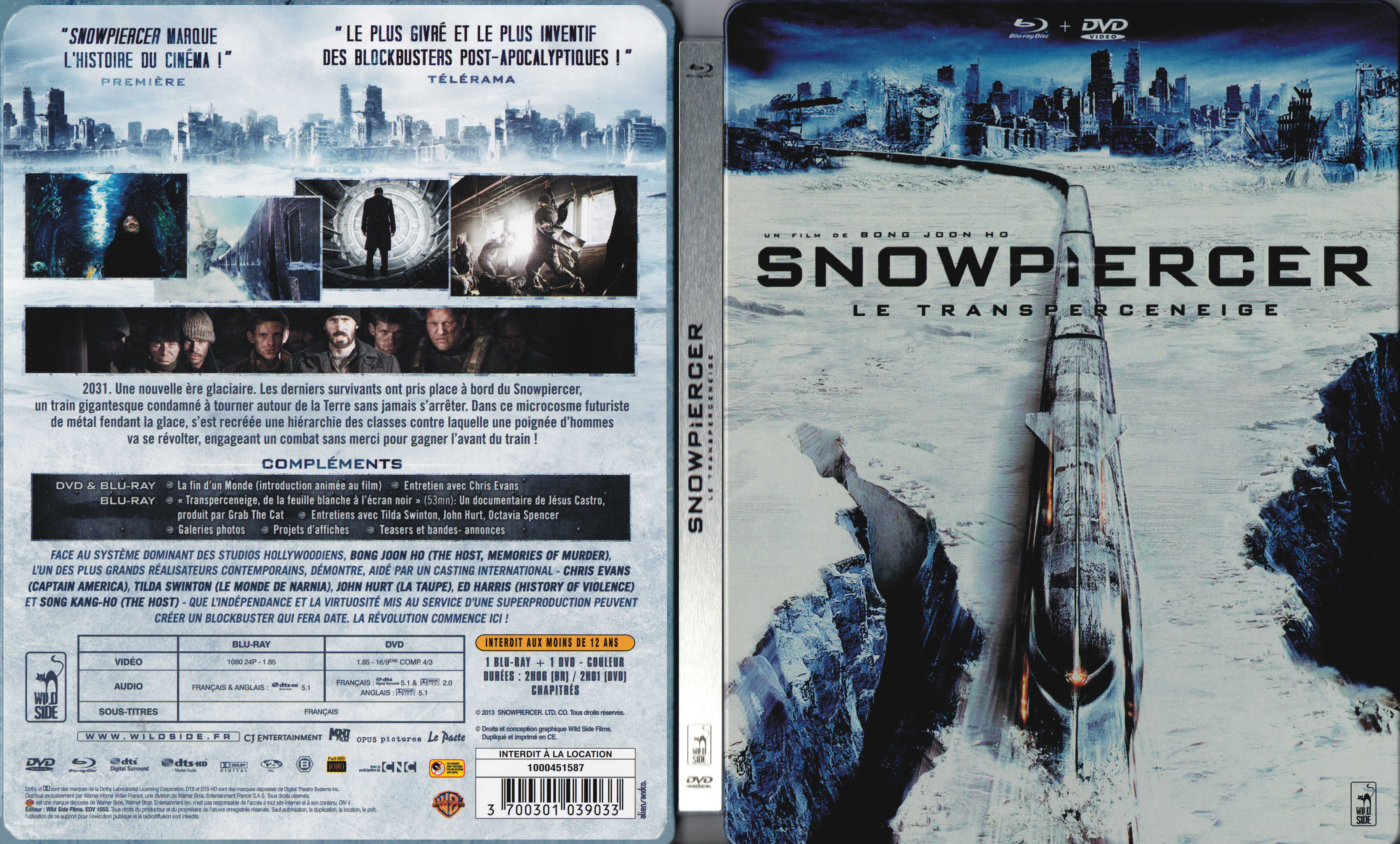Jaquette DVD Snowpiercer, Le transperceneige (BLU-RAY) v2