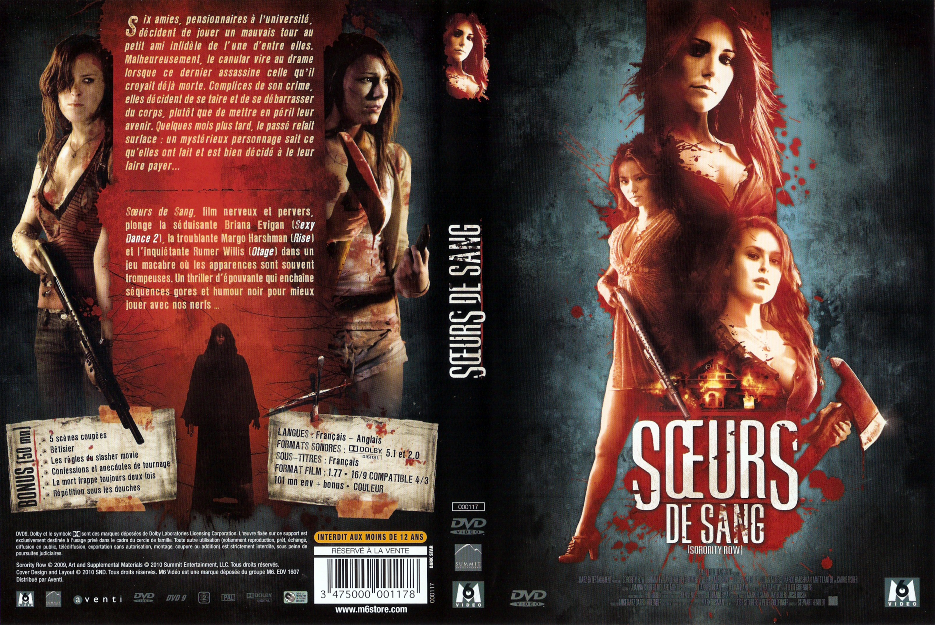 Jaquette DVD Soeurs de sang (2009)