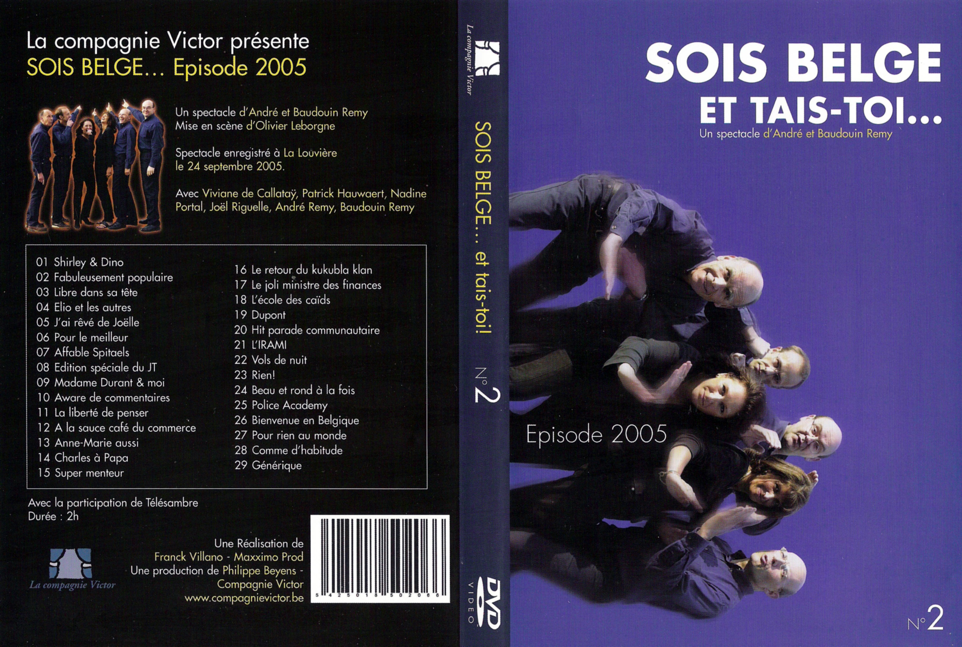 Jaquette DVD Sois Belge et tais toi 2005
