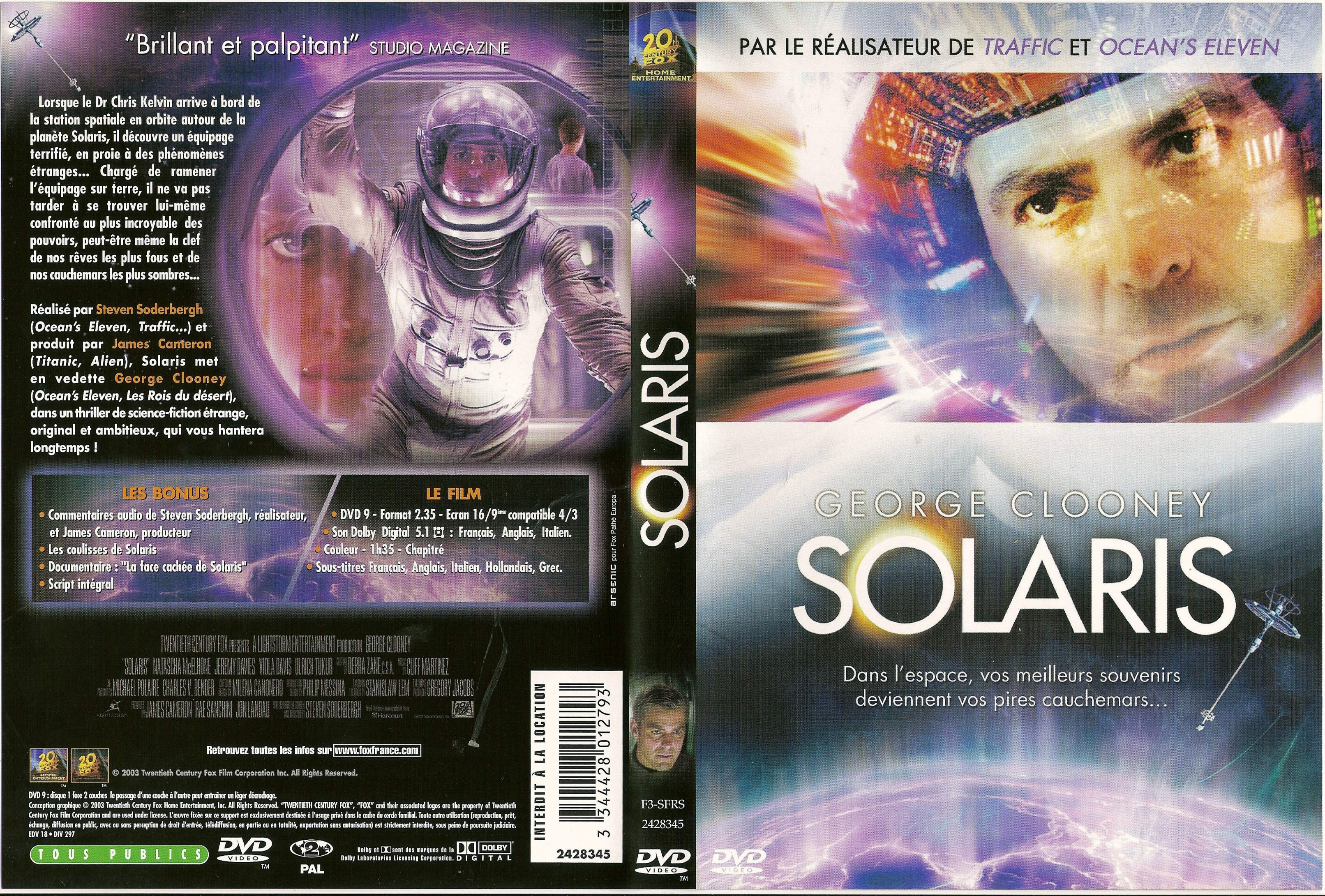 Jaquette DVD Solaris
