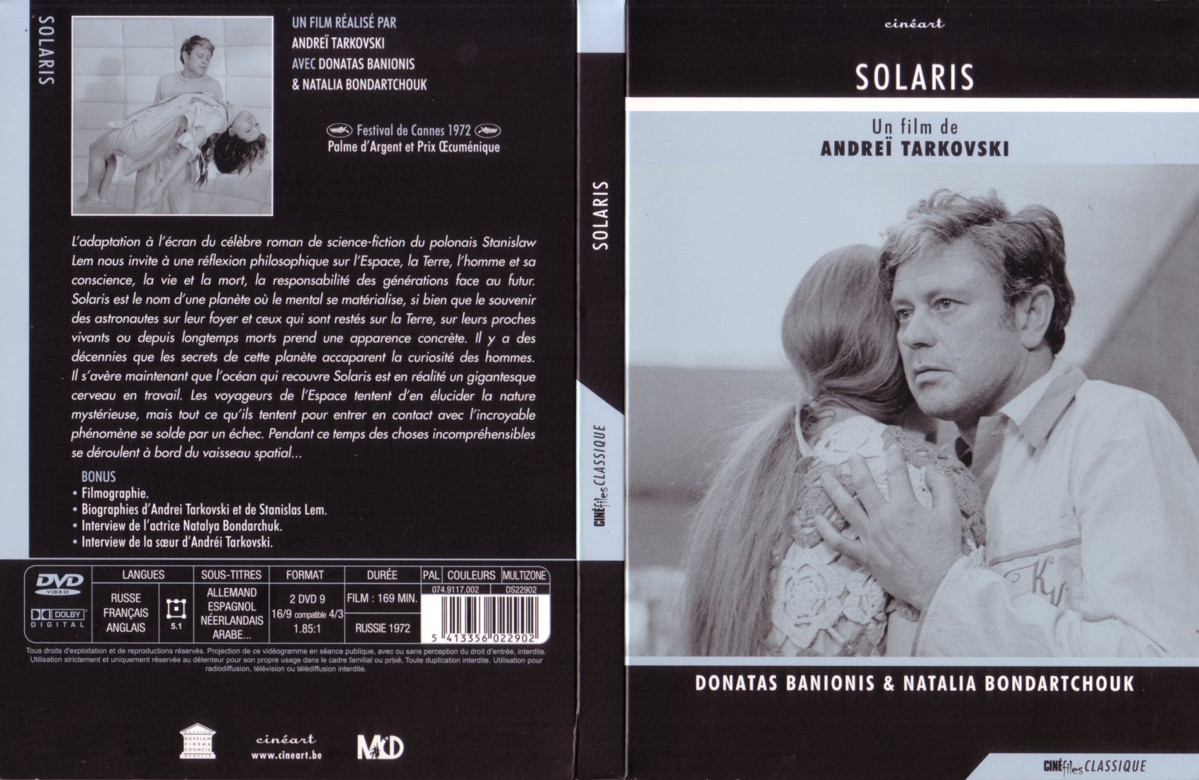 Jaquette DVD Solaris (Tarkovski)