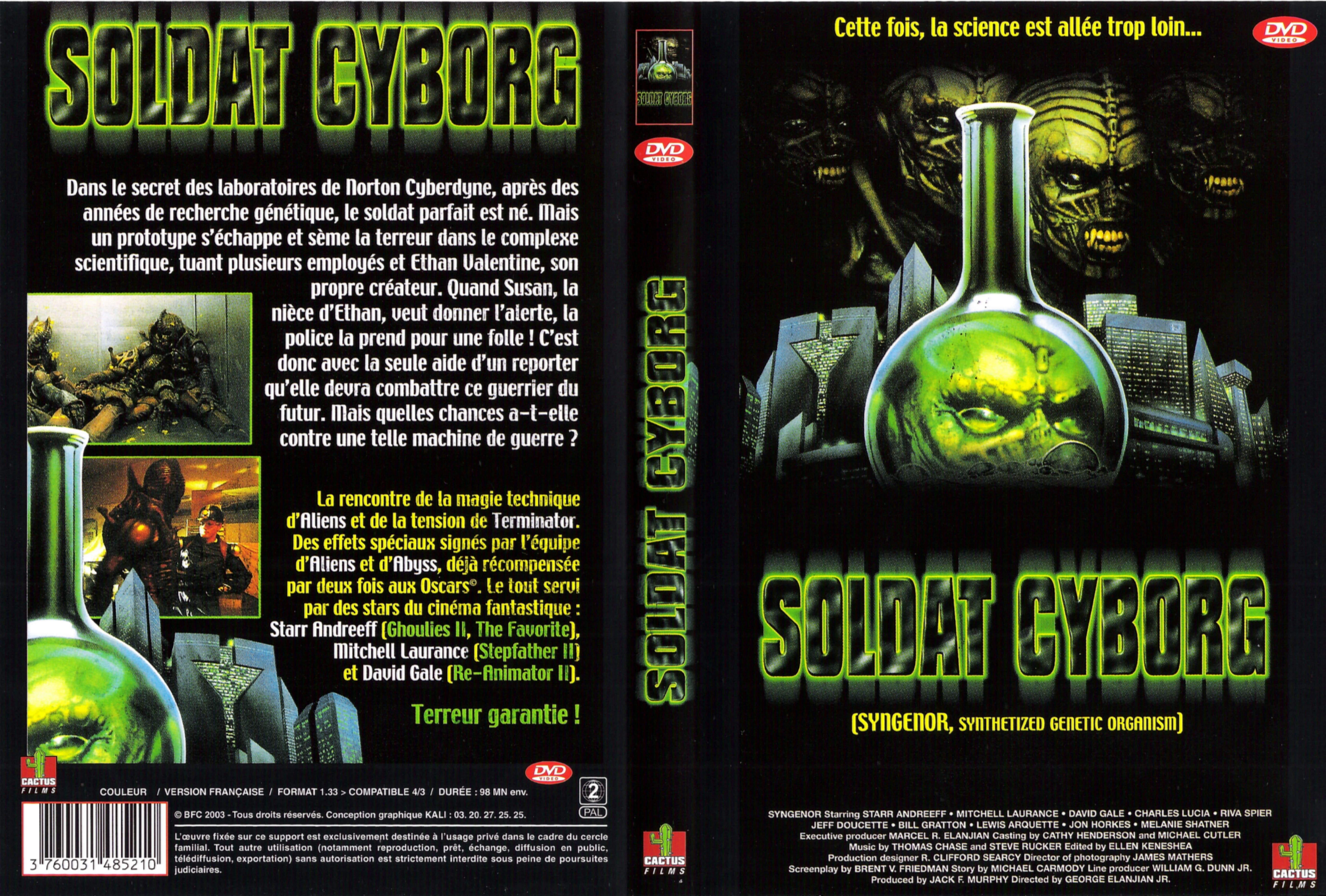 Jaquette DVD Soldat cyborg