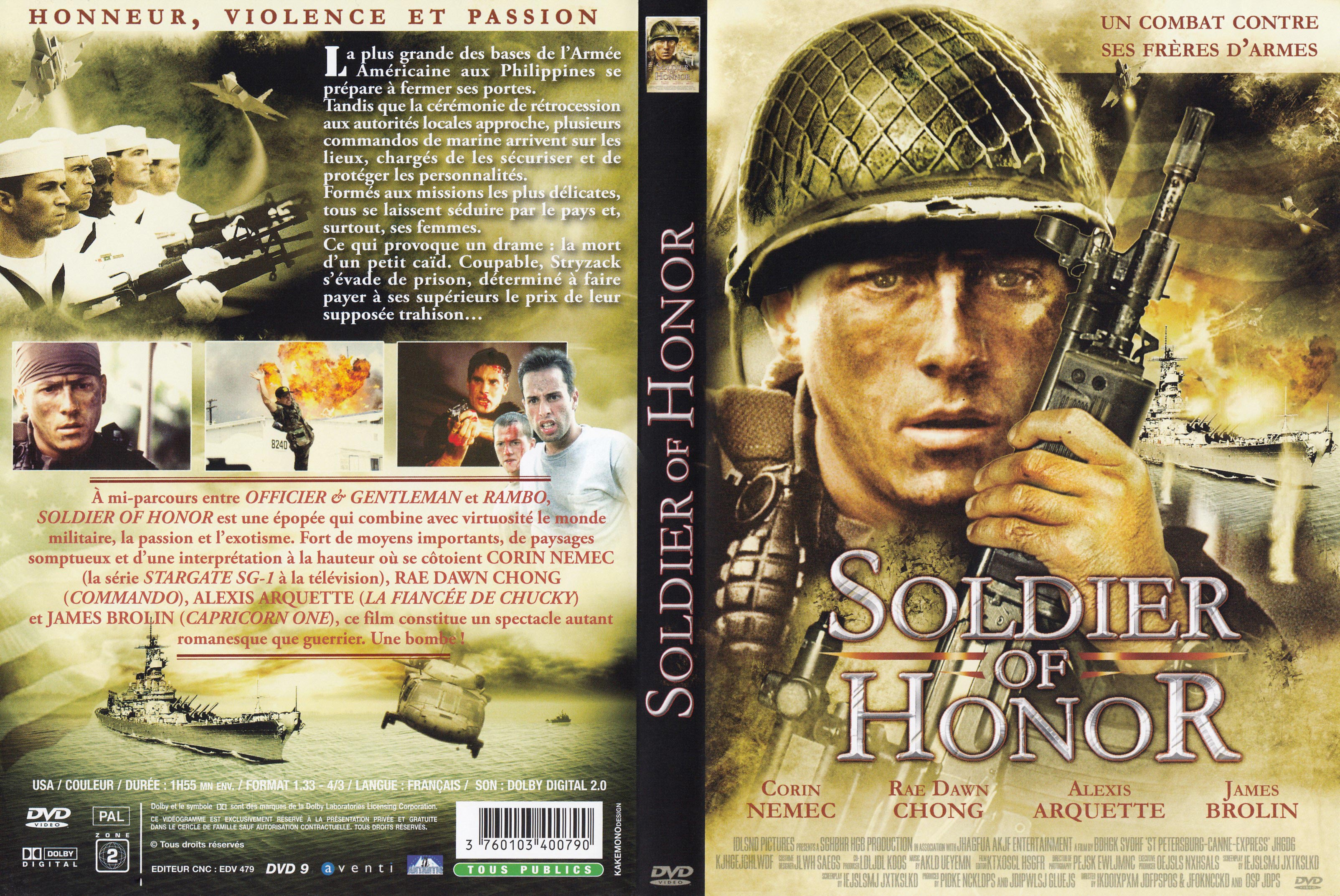 Jaquette DVD Soldier of honor (1997)