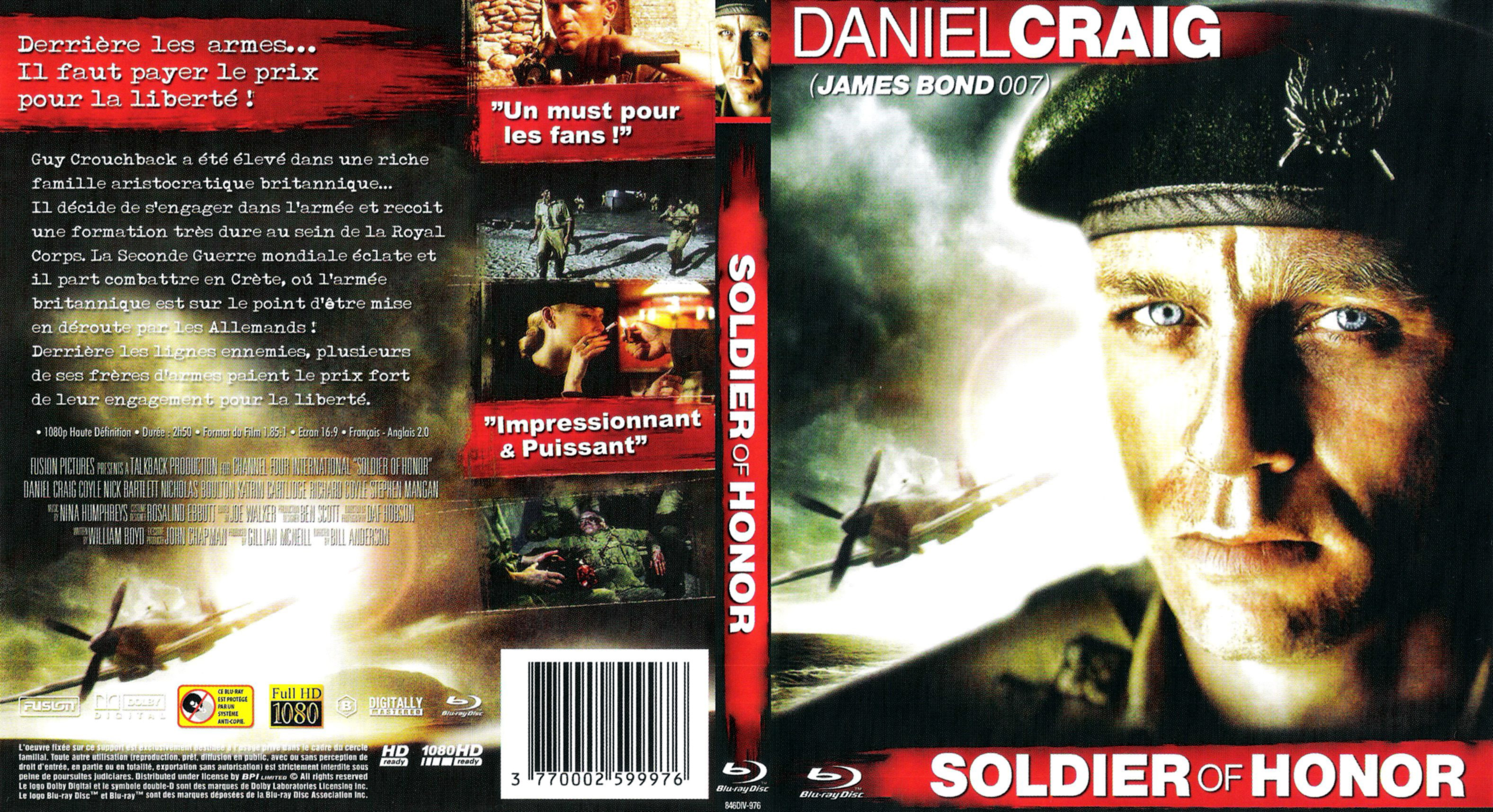 Jaquette DVD Soldier of honor (BLU-RAY)