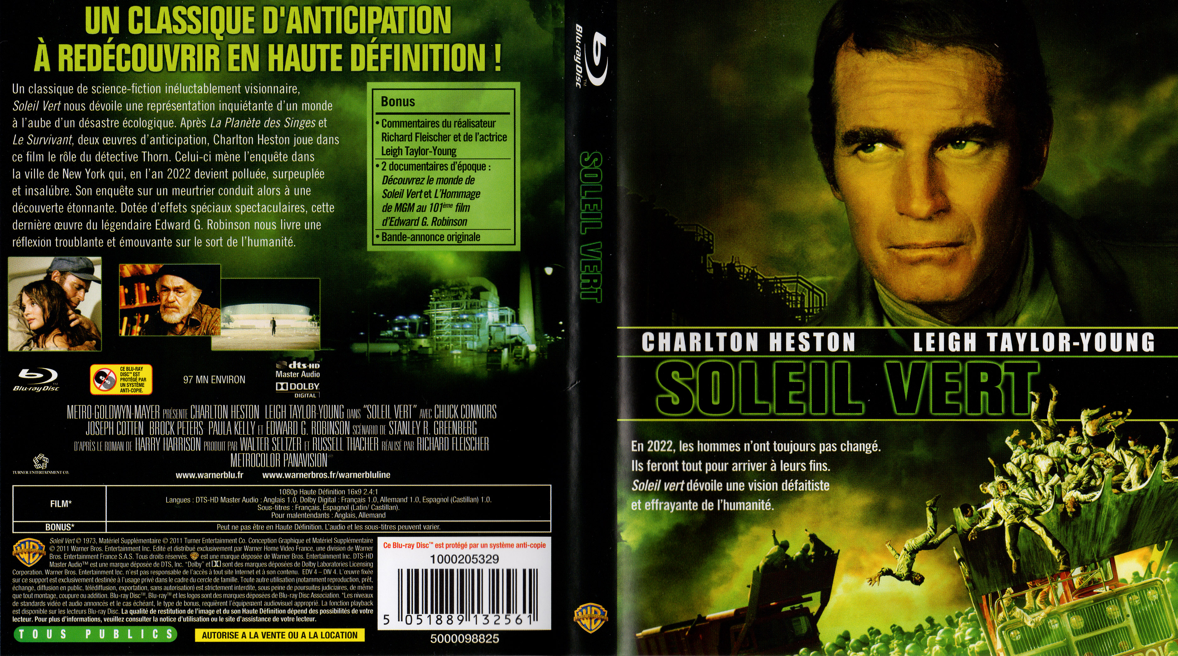 Jaquette DVD Soleil Vert (BLU-RAY)