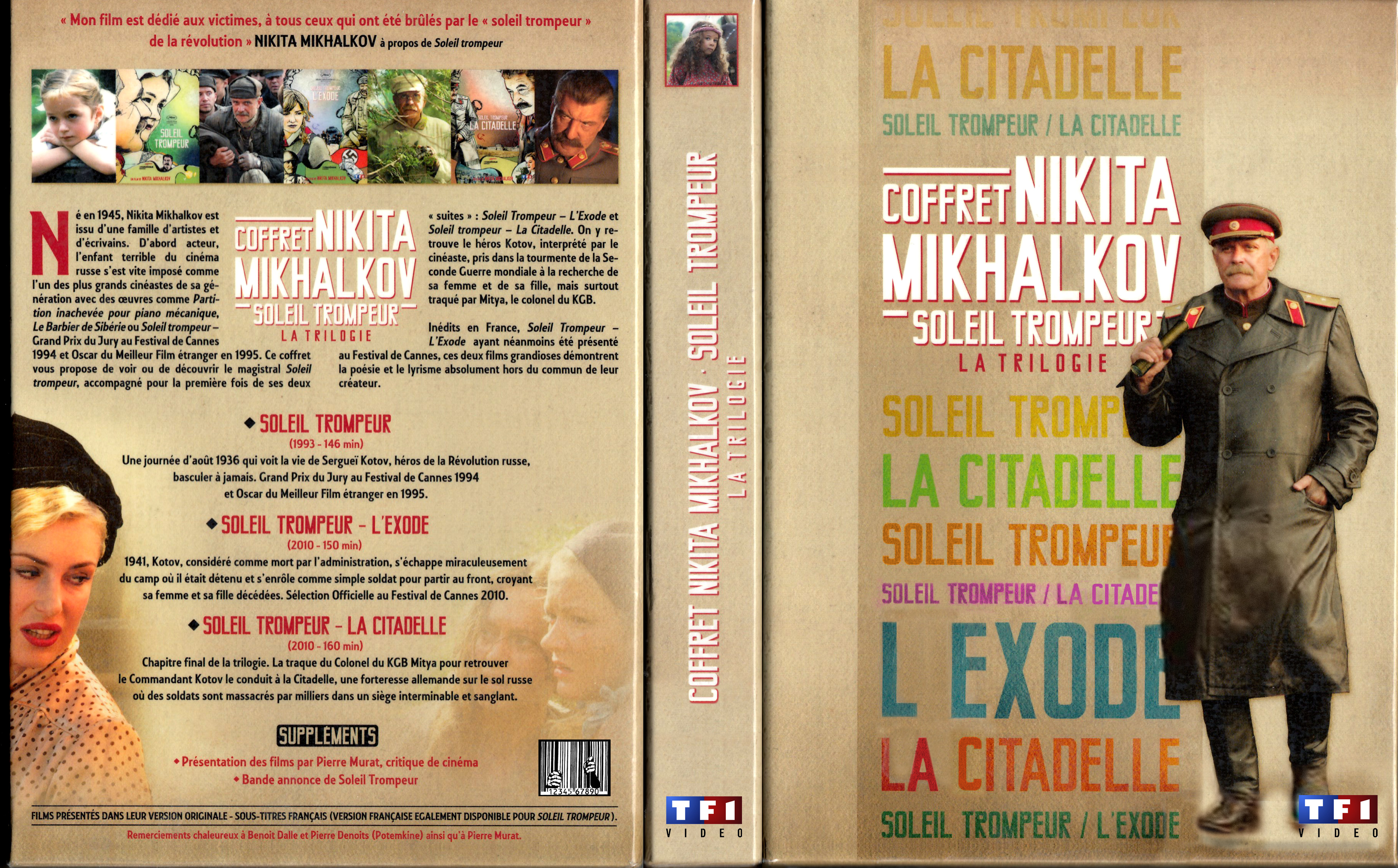 Jaquette DVD Soleil trompeur COFFRET
