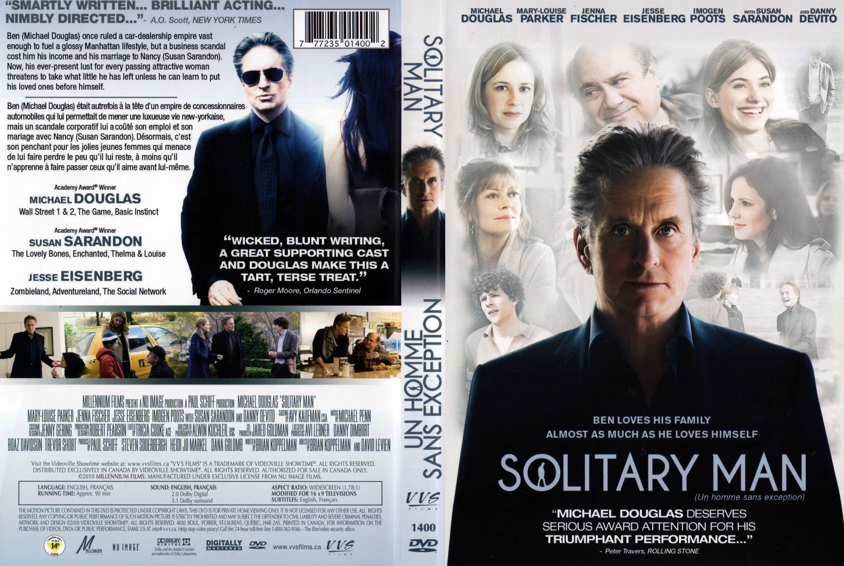 Jaquette DVD Solitary man (Canadienne)