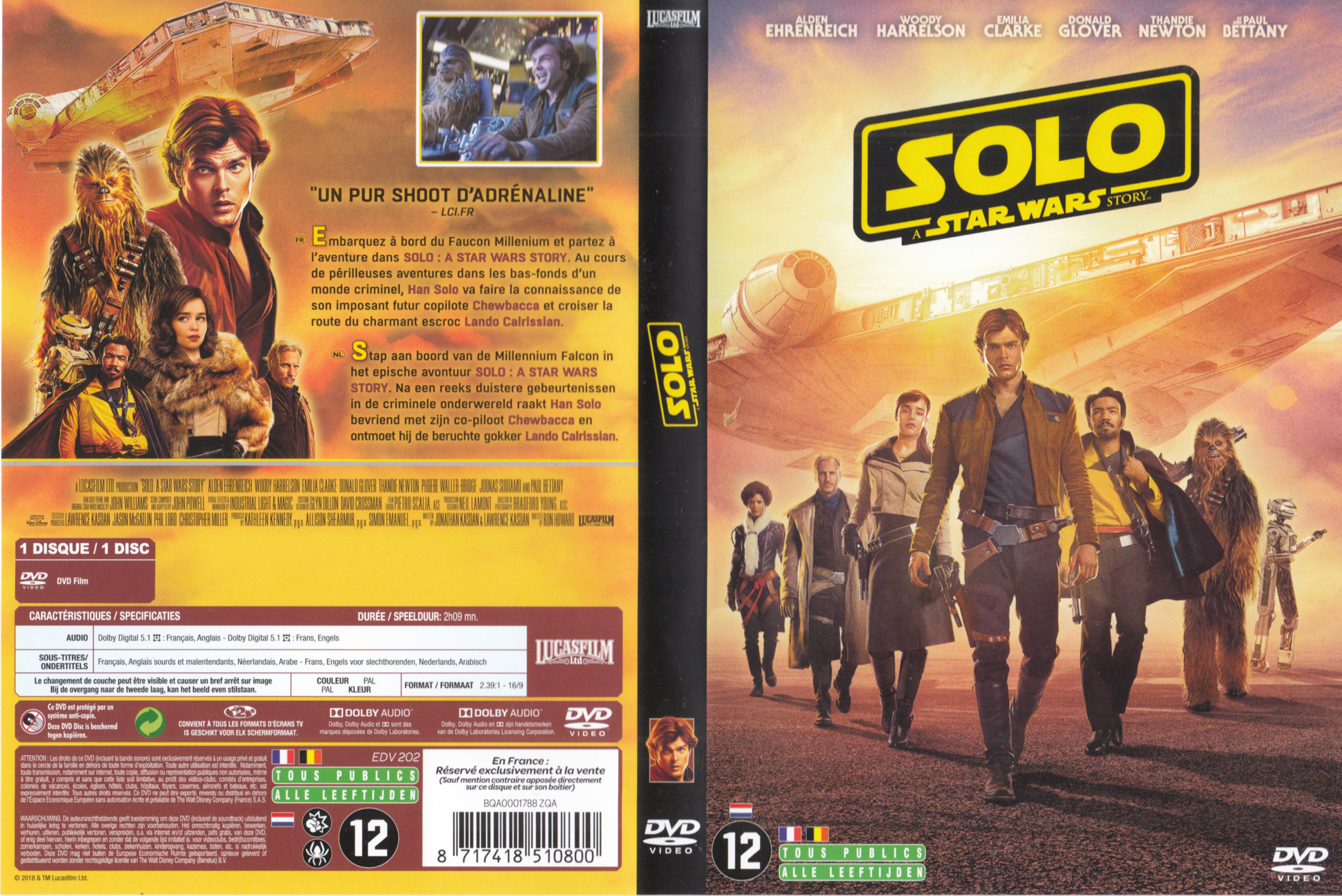 Jaquette DVD Solo: A Star Wars Story