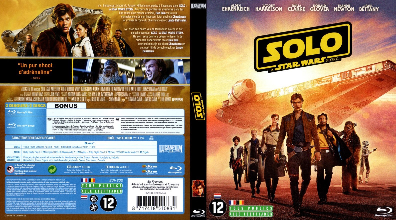 Jaquette DVD Solo: A Star Wars Story (BLU-RAY)