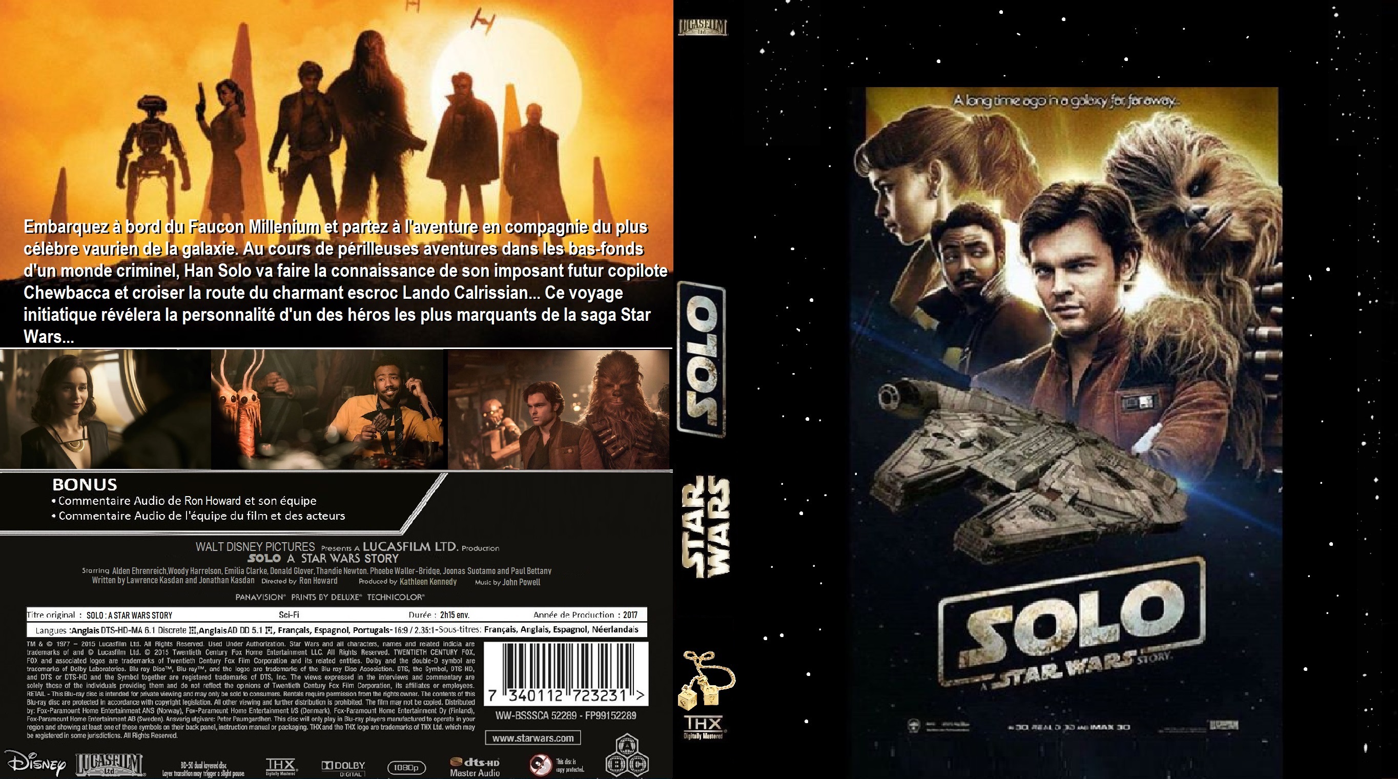 Jaquette DVD Solo: A Star Wars Story custom (BLU-RAY)
