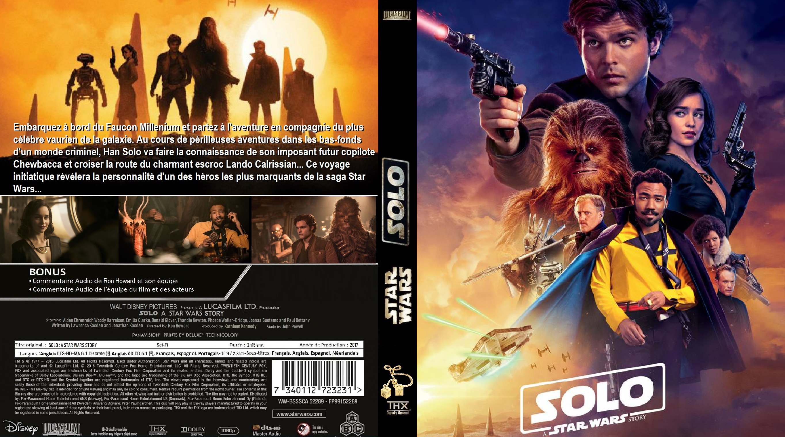 Jaquette DVD Solo: A Star Wars Story custom (BLU-RAY) v2