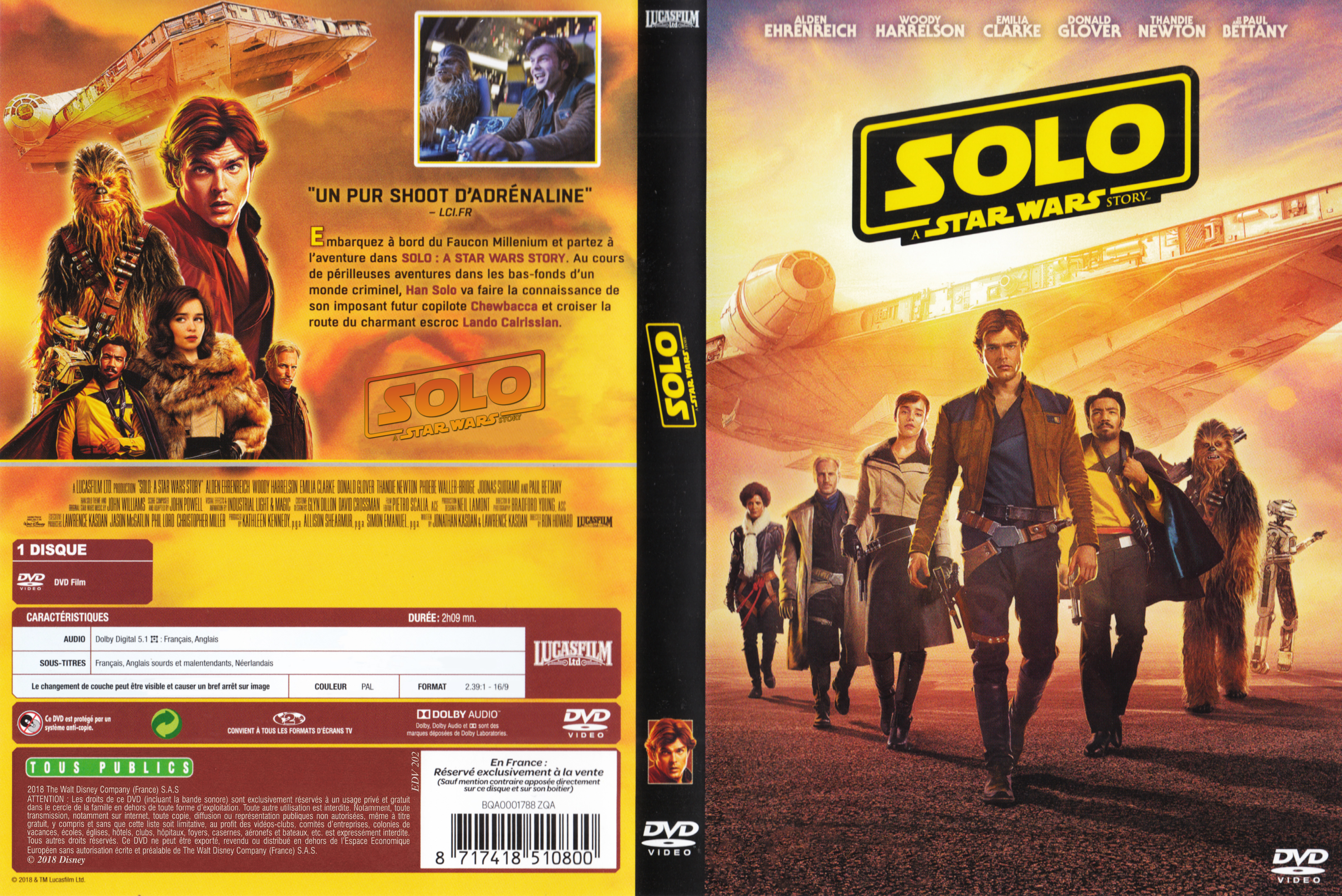 Jaquette DVD Solo: A Star Wars Story custom v2