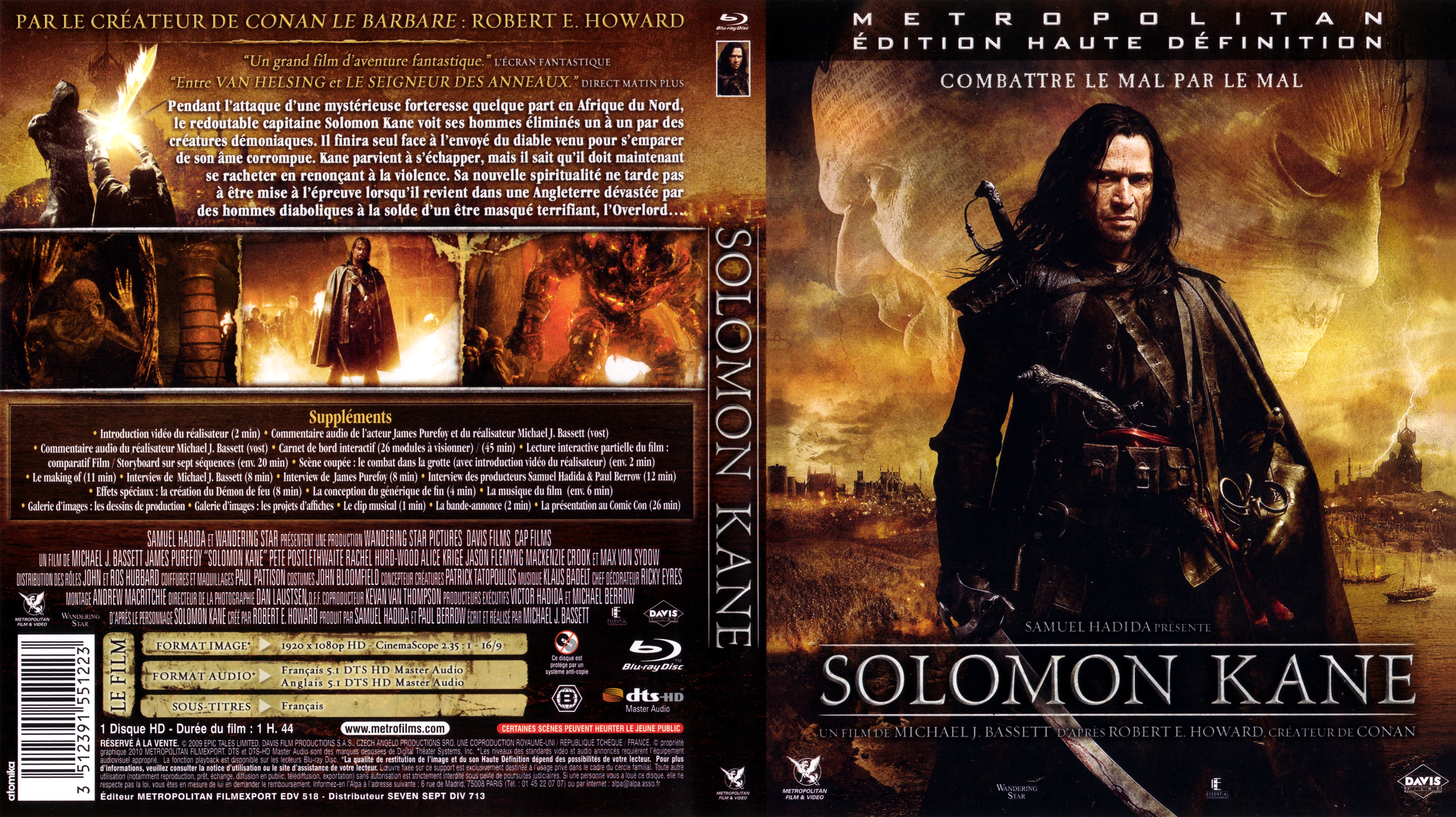 Jaquette DVD Solomon Kane (BLU-RAY)