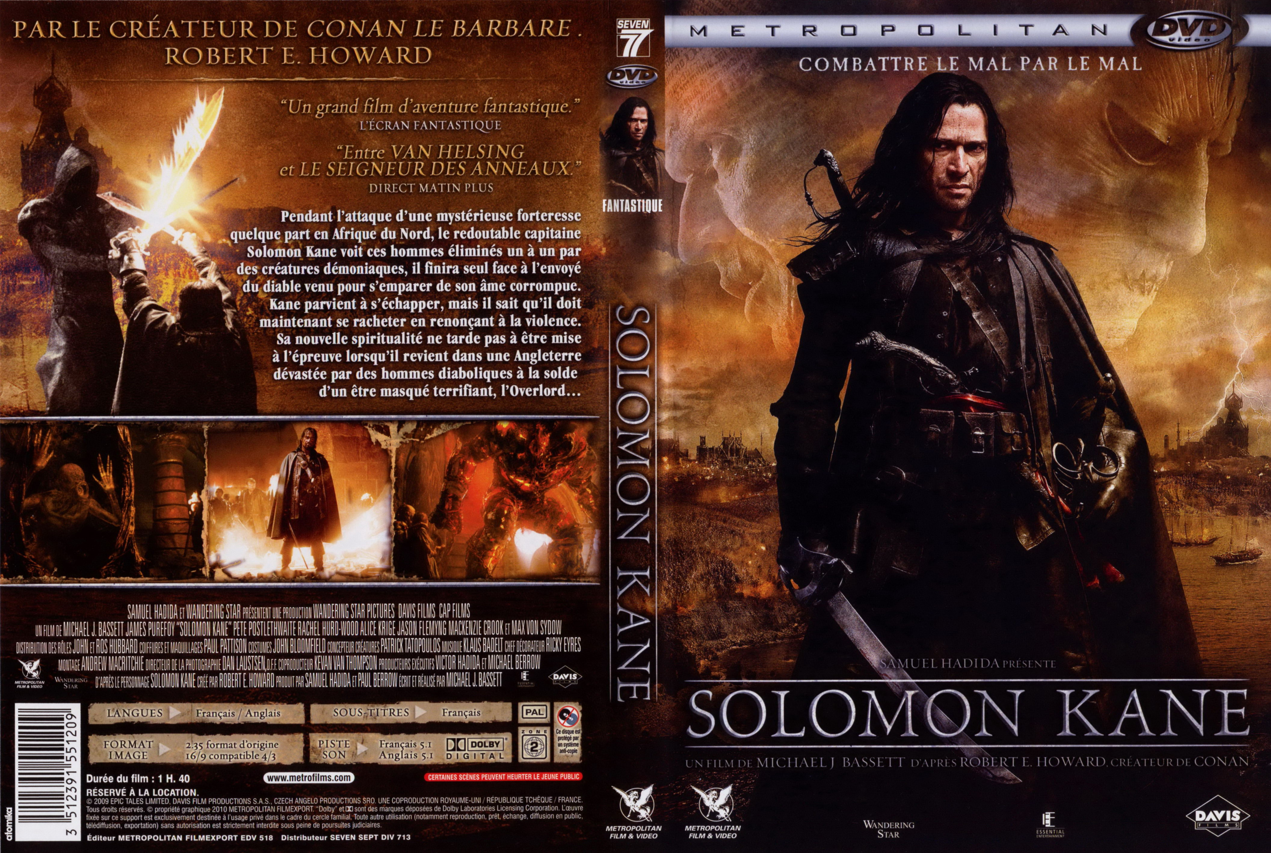 Jaquette DVD Solomon Kane v2