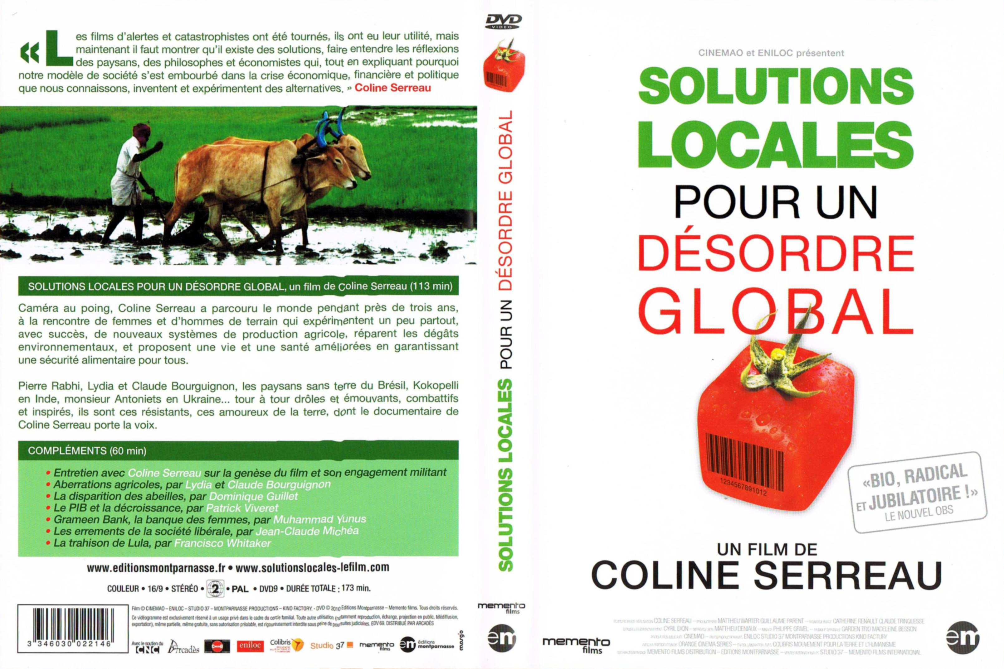 Jaquette DVD Solutions locales pour un desordre global