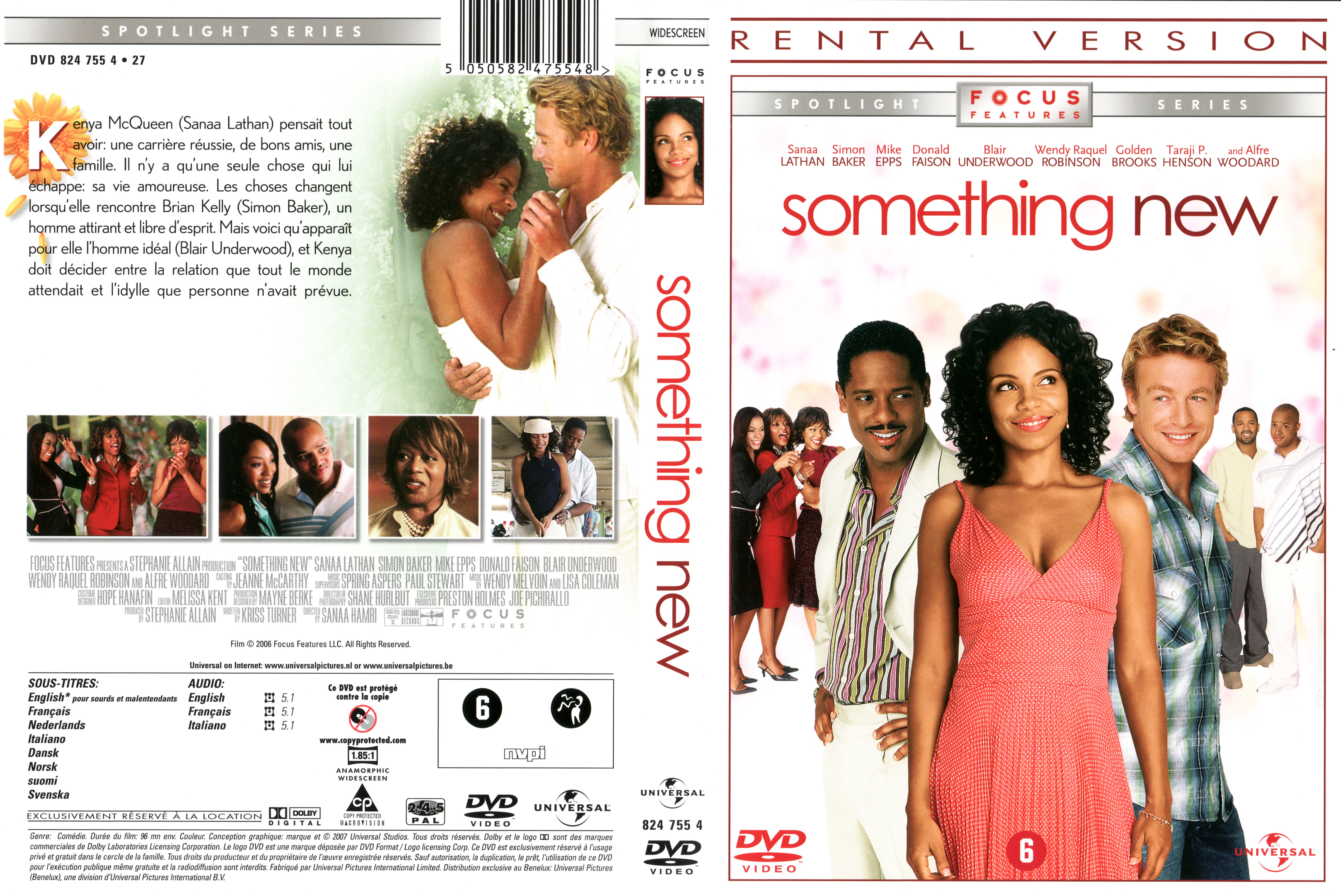 Jaquette DVD Something new