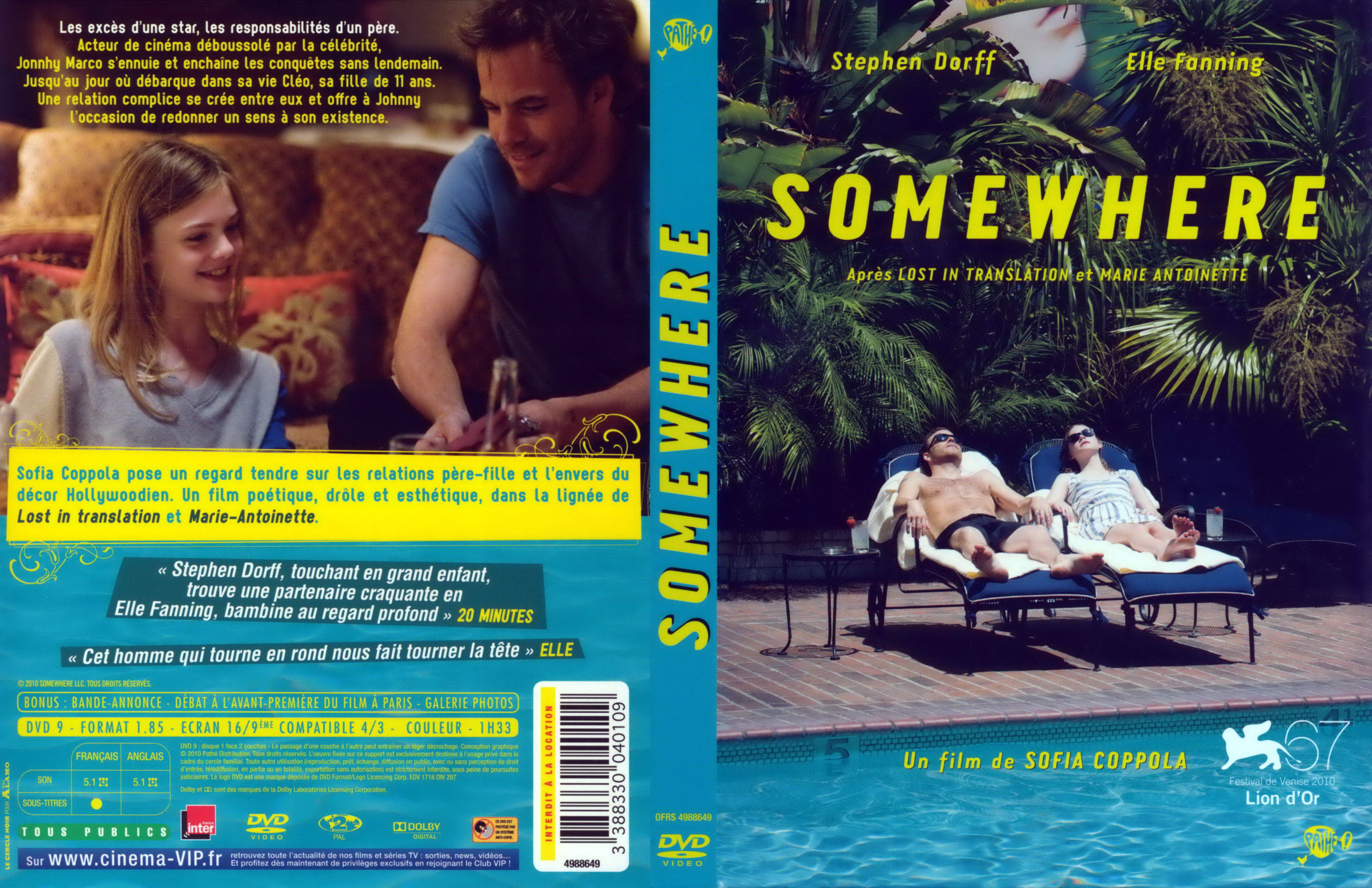 Jaquette DVD Somewhere