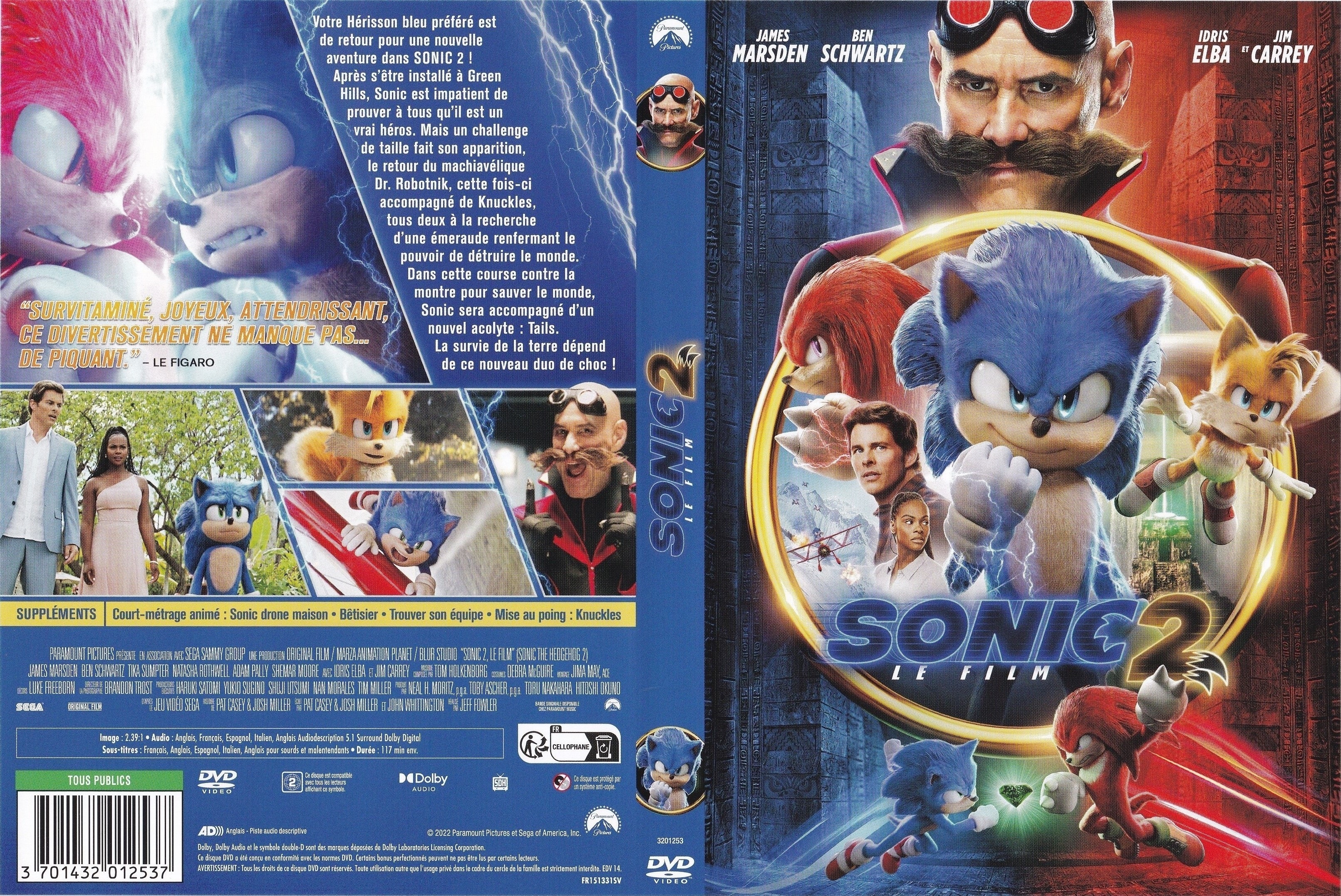 Jaquette DVD Sonic 2