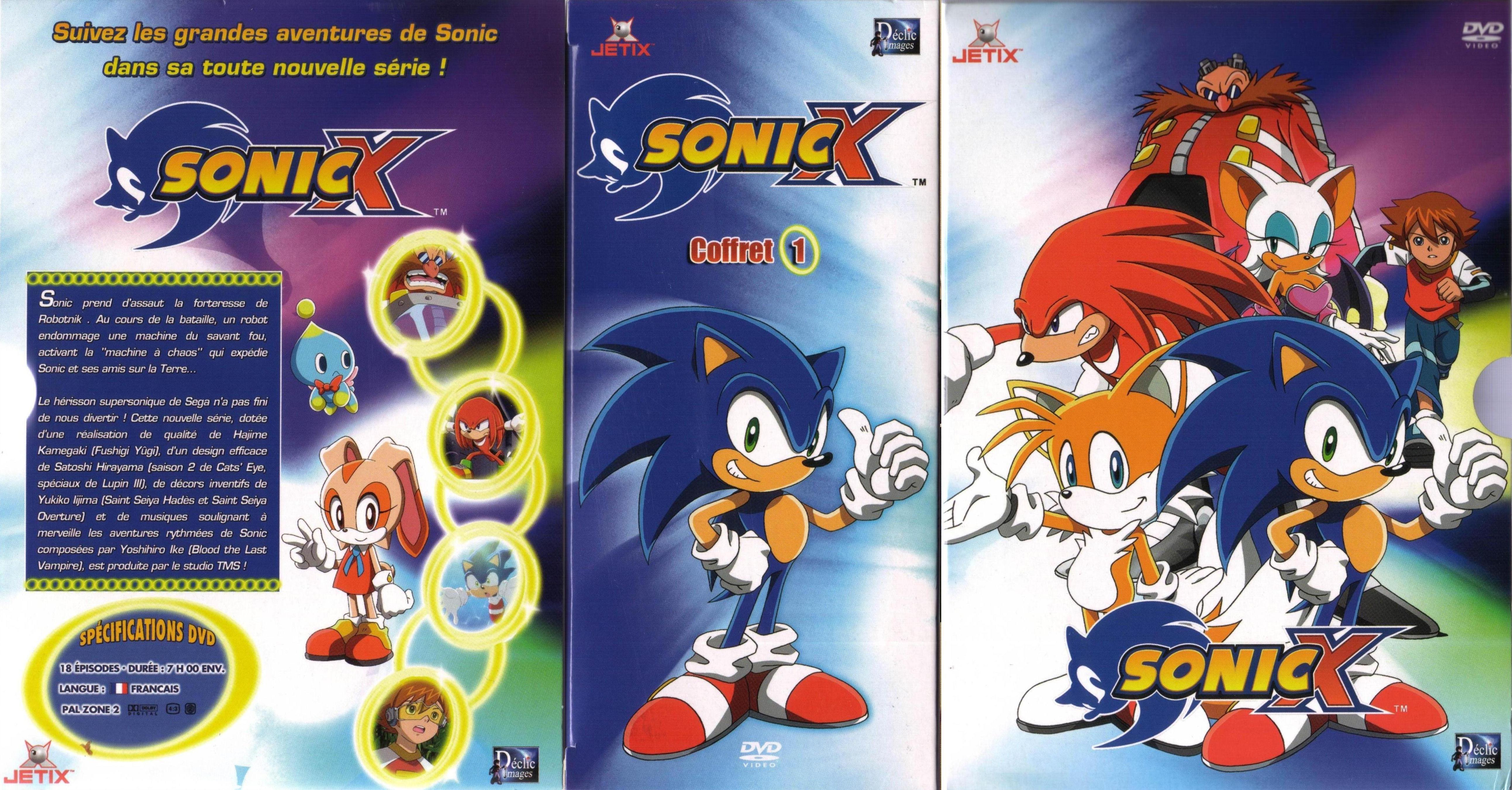 Jaquette DVD Sonic X COFFRET 1