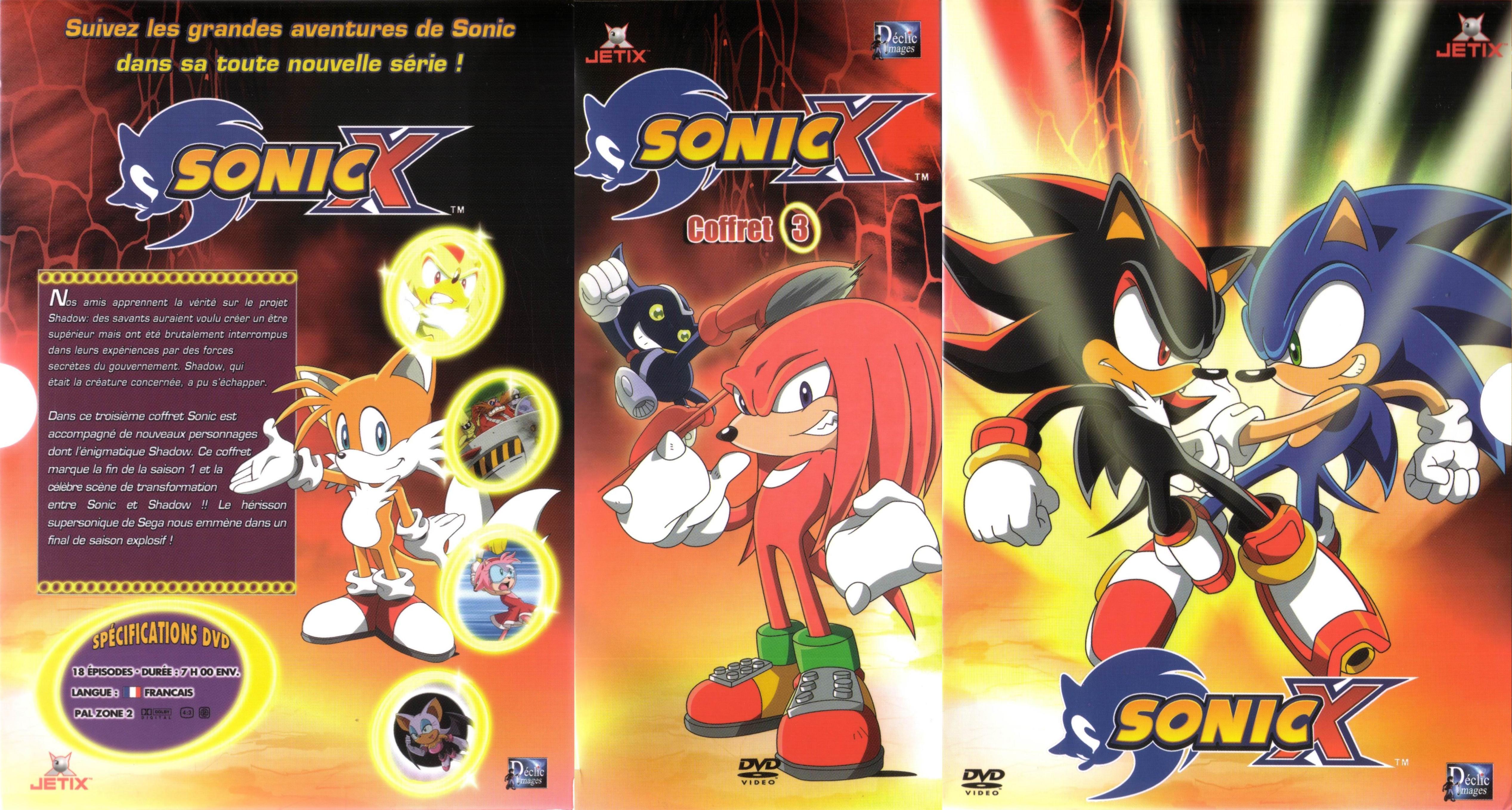 Jaquette DVD Sonic X COFFRET 3