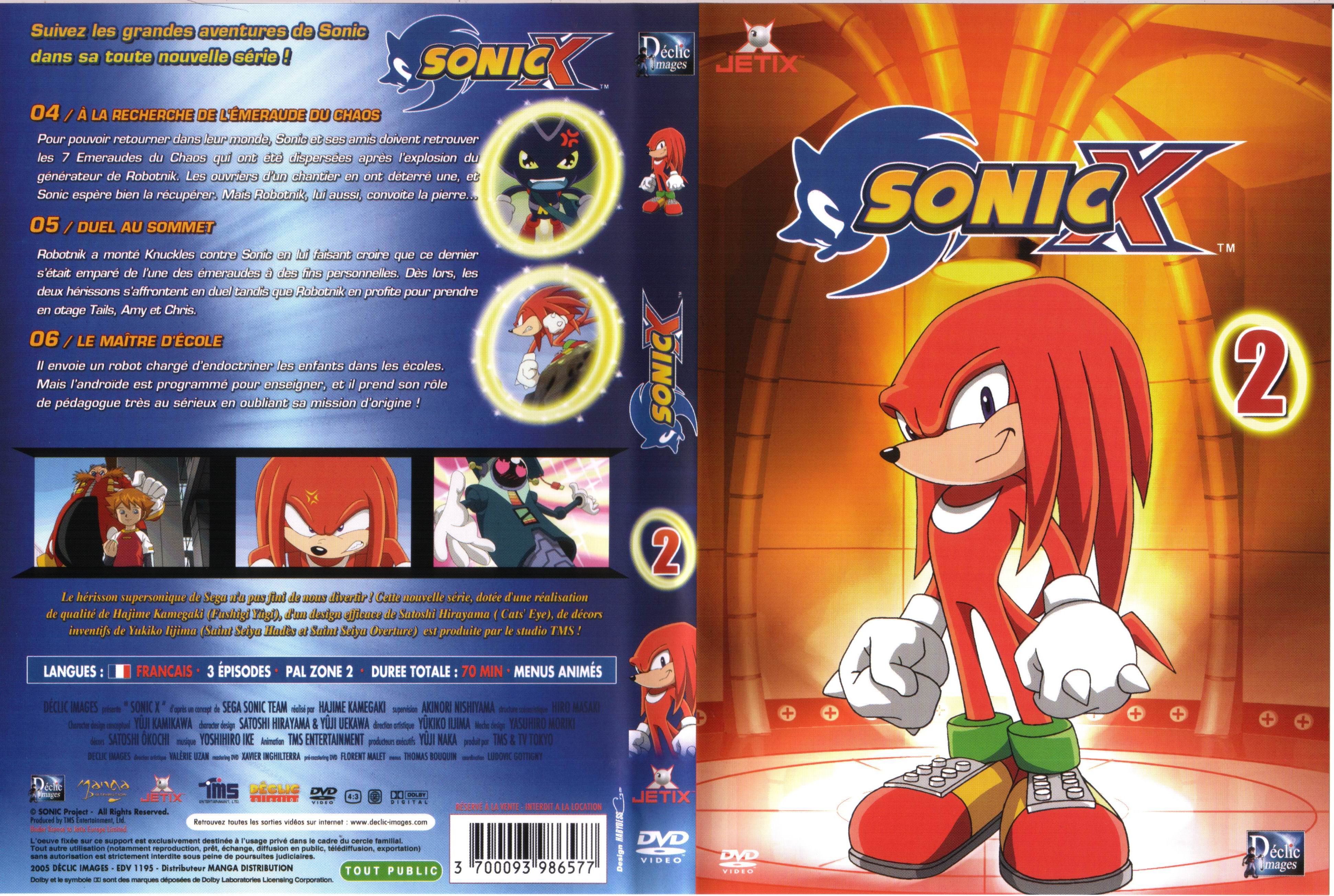 Jaquette DVD Sonic X vol 02
