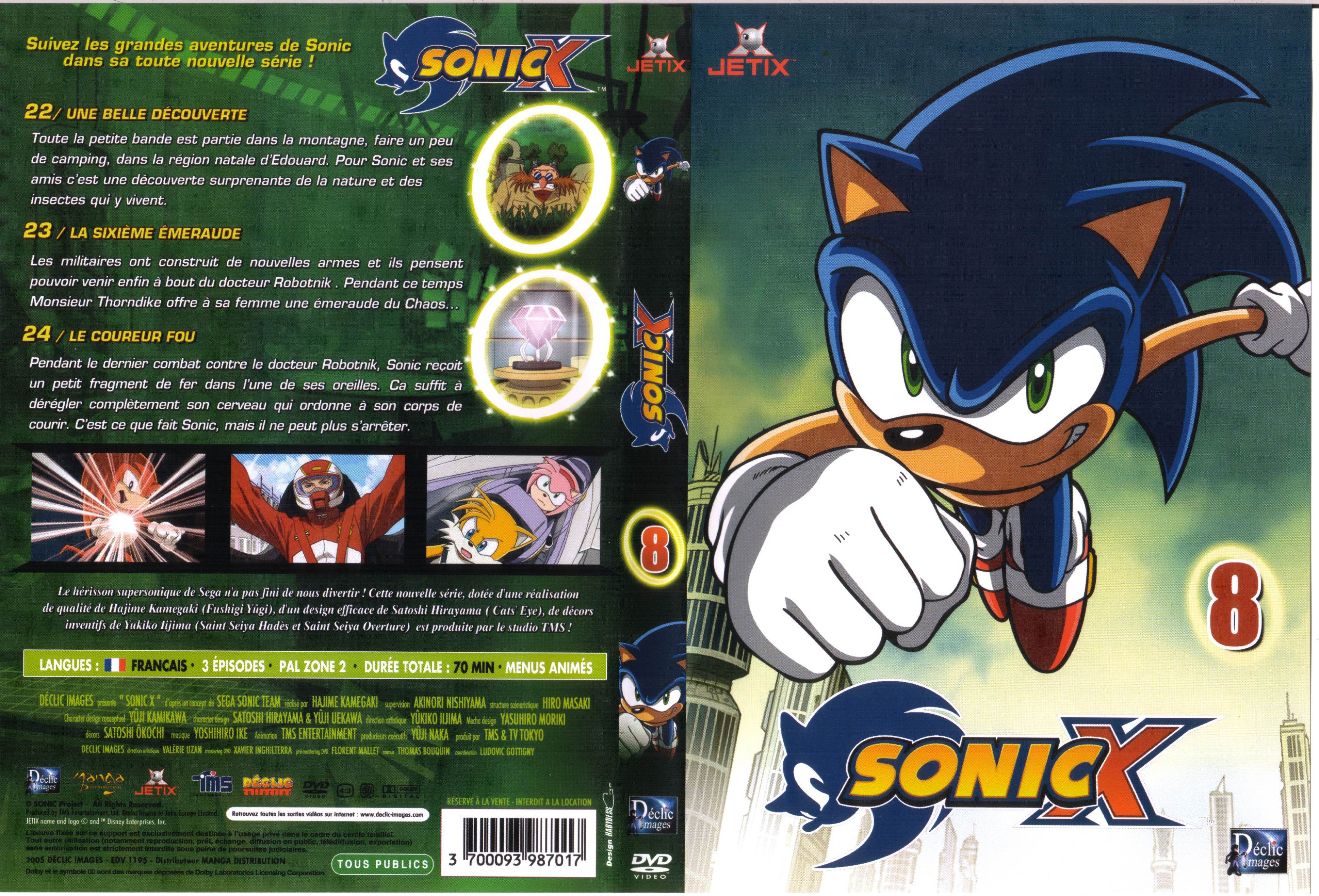 Jaquette DVD Sonic X vol 08
