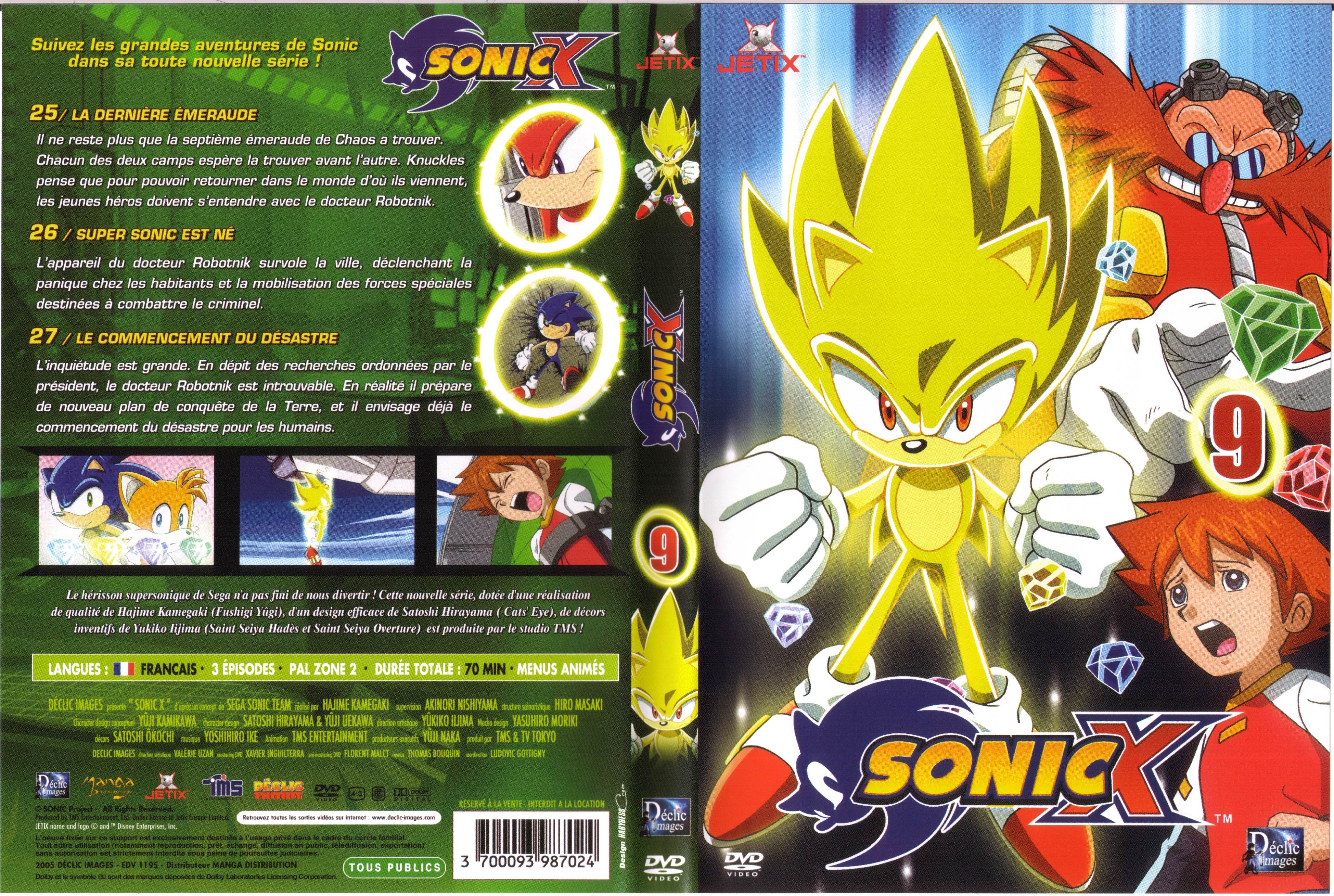 Jaquette DVD Sonic X vol 09