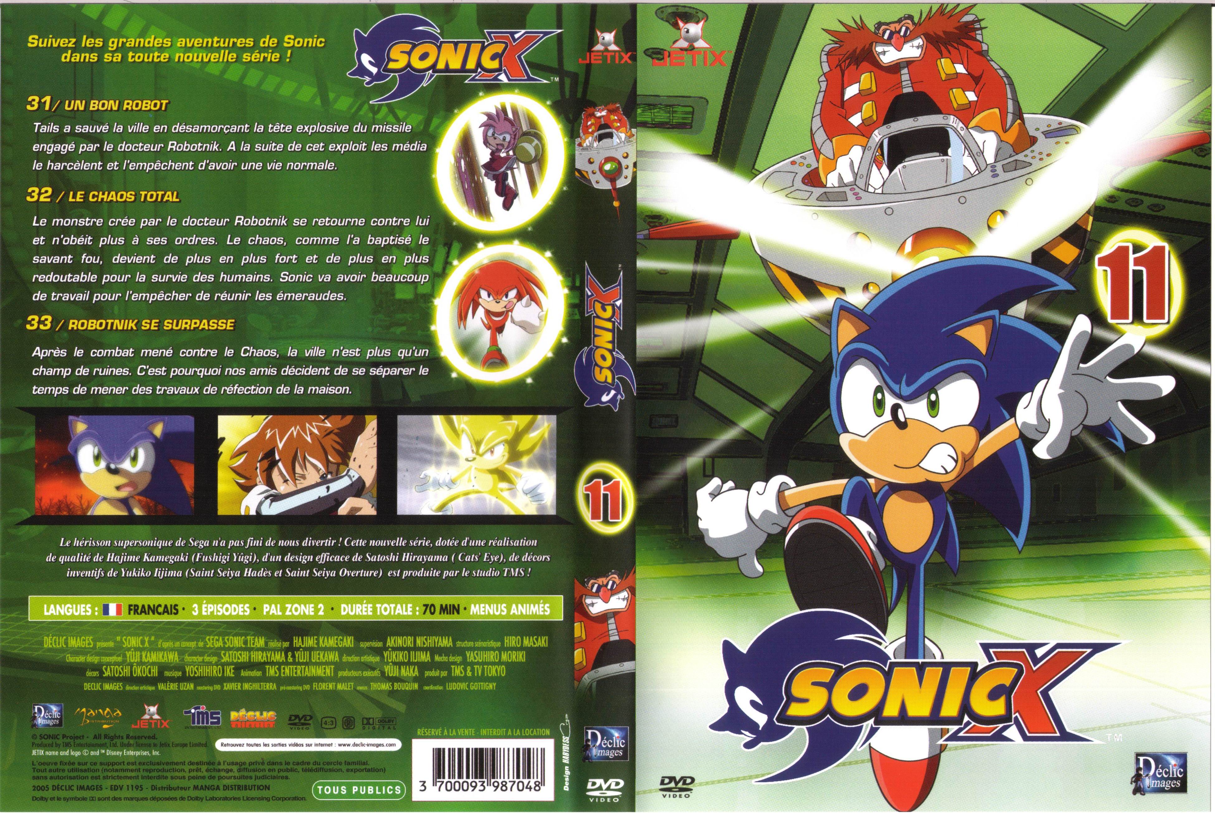 Jaquette DVD Sonic X vol 11